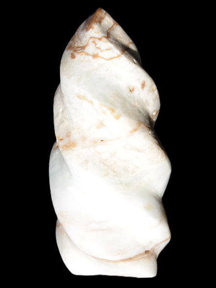 Caribbean Calcite flame 55*117mm 449.7g Rocks and Things Store