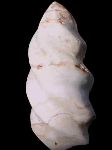 Caribbean Calcite flame 55*117mm 449.7g Rocks and Things Store