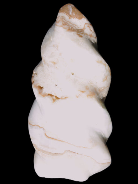 Caribbean Calcite flame 55*117mm 449.7g Rocks and Things Store