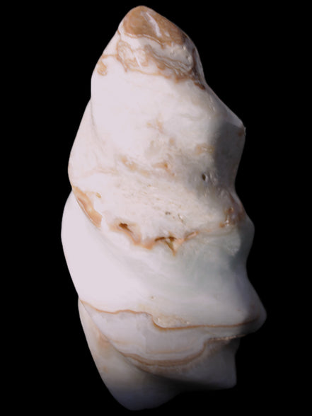Caribbean Calcite flame 55*117mm 449.7g Rocks and Things Store