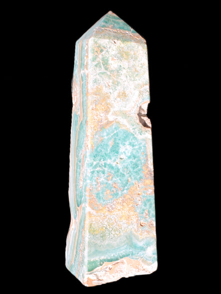 Caribbean Calcite obelisk 228*55*67mm 1554g Rocks and Things Store