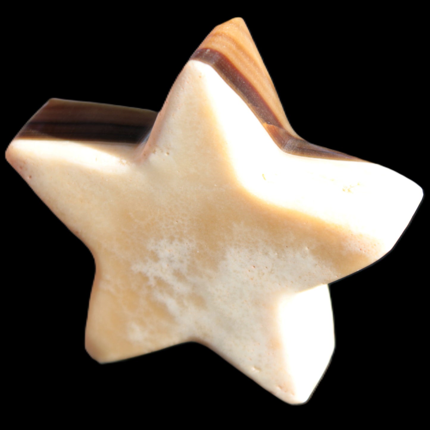 Chocolate Calcite Star 70*19mm 136.5g Rocks and Things Store