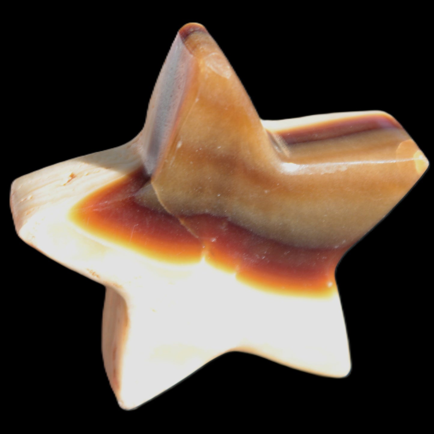 Chocolate Calcite Star 70*19mm 136.5g Rocks and Things Store