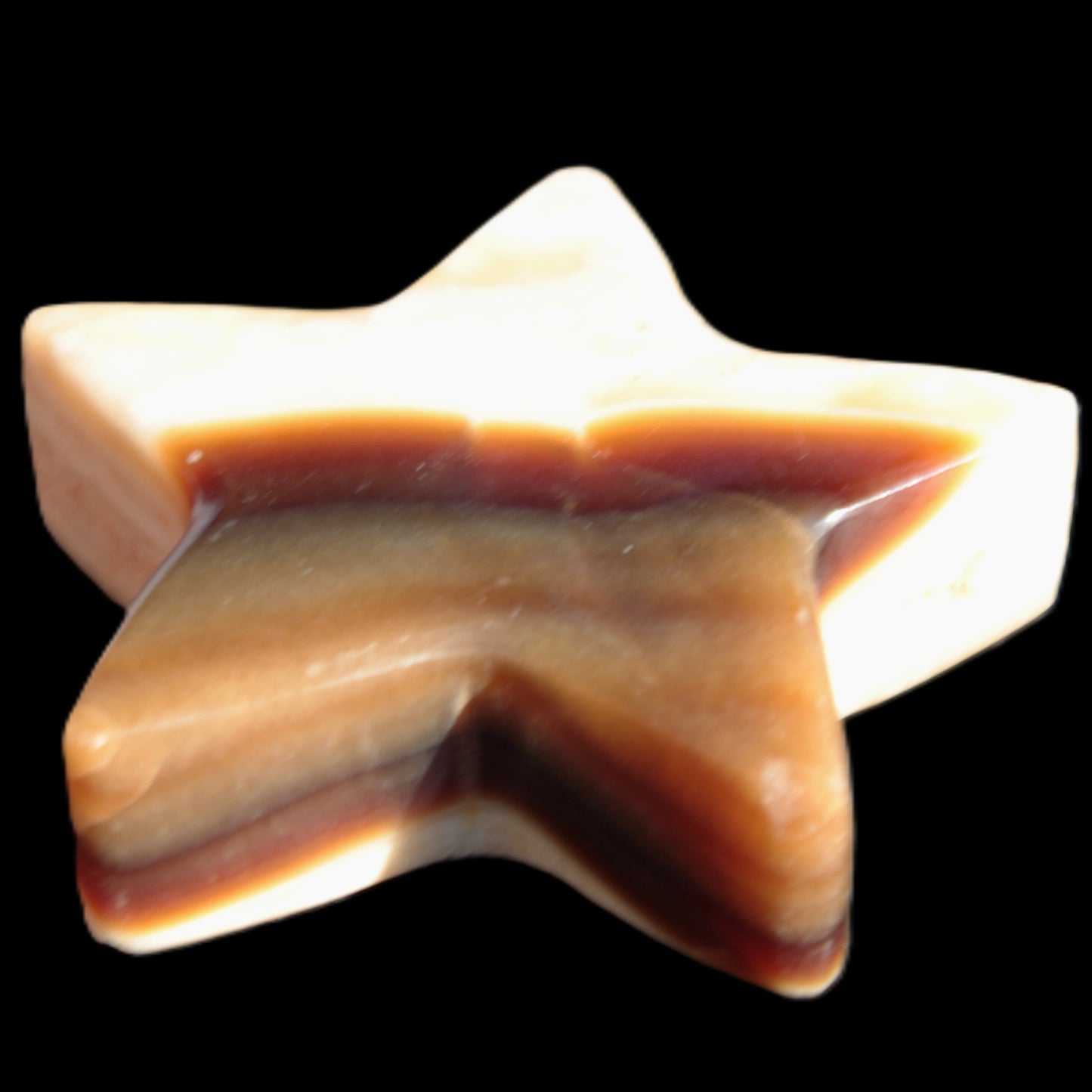 Chocolate Calcite Star 70*19mm 136.5g Rocks and Things Store