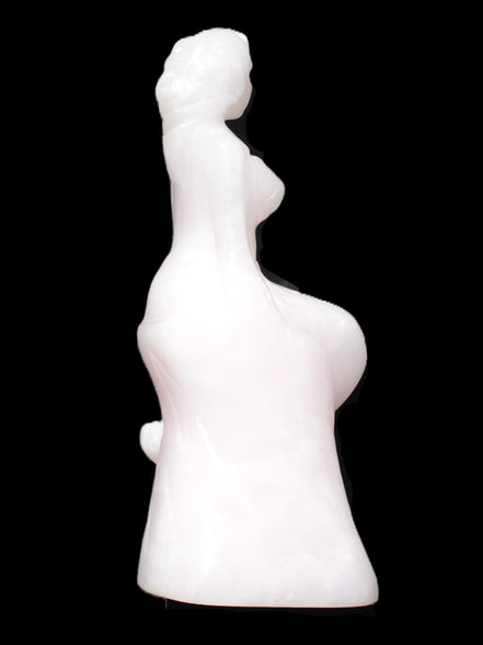 Mangano Calcite hand-carved mermaid 213*75*86mm 1584.9g Rocks and Things Store