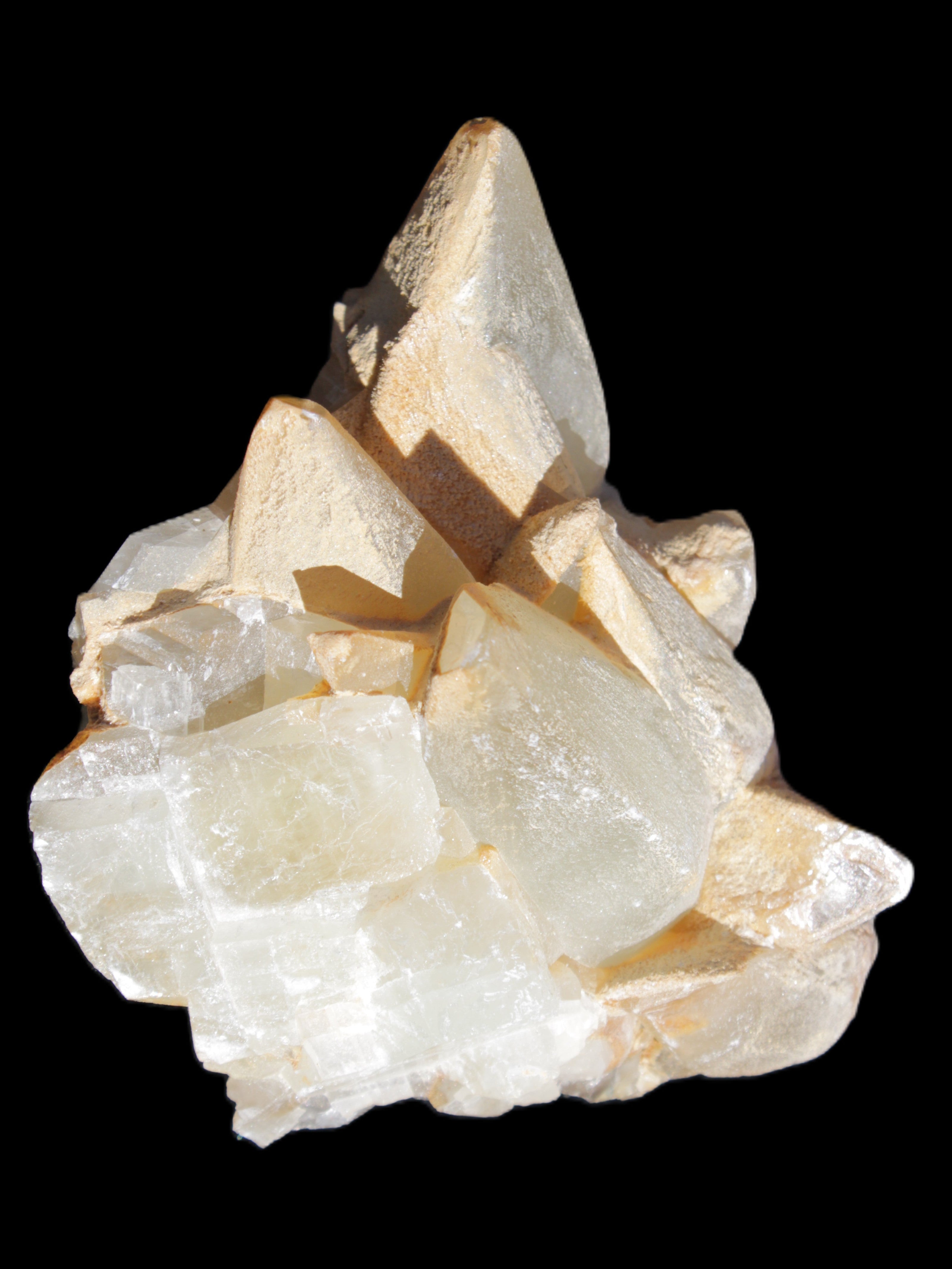 Dogtooth calcite cluster 100*82*78mm 508g Rocks and Things Store