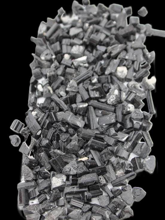 Black Tourmaline tiny natural crystals 3-10mm 250g Wholesale in sunlight - Rocks and Things Store