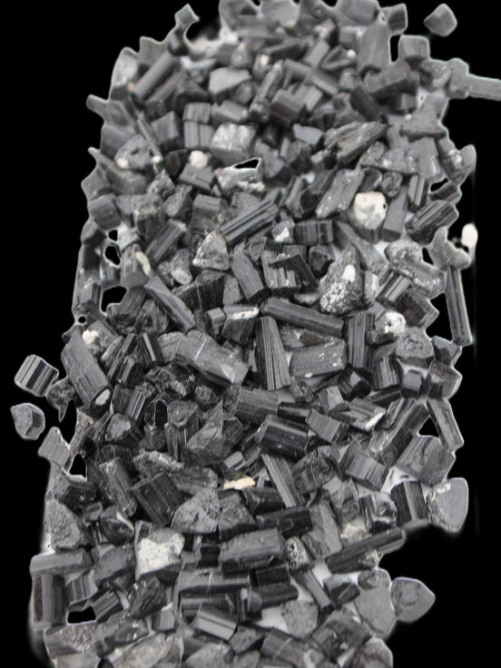 Black Tourmaline tiny natural crystals 3-10mm 250g Wholesale in sunlight - Rocks and Things Store