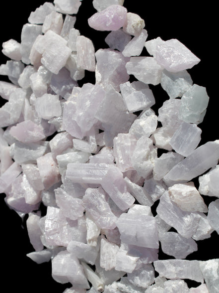 Pink/Lilac Kunzite 130+ crystals from Afghanistan 10-20mm 500g Wholesale Rocks and Things Store