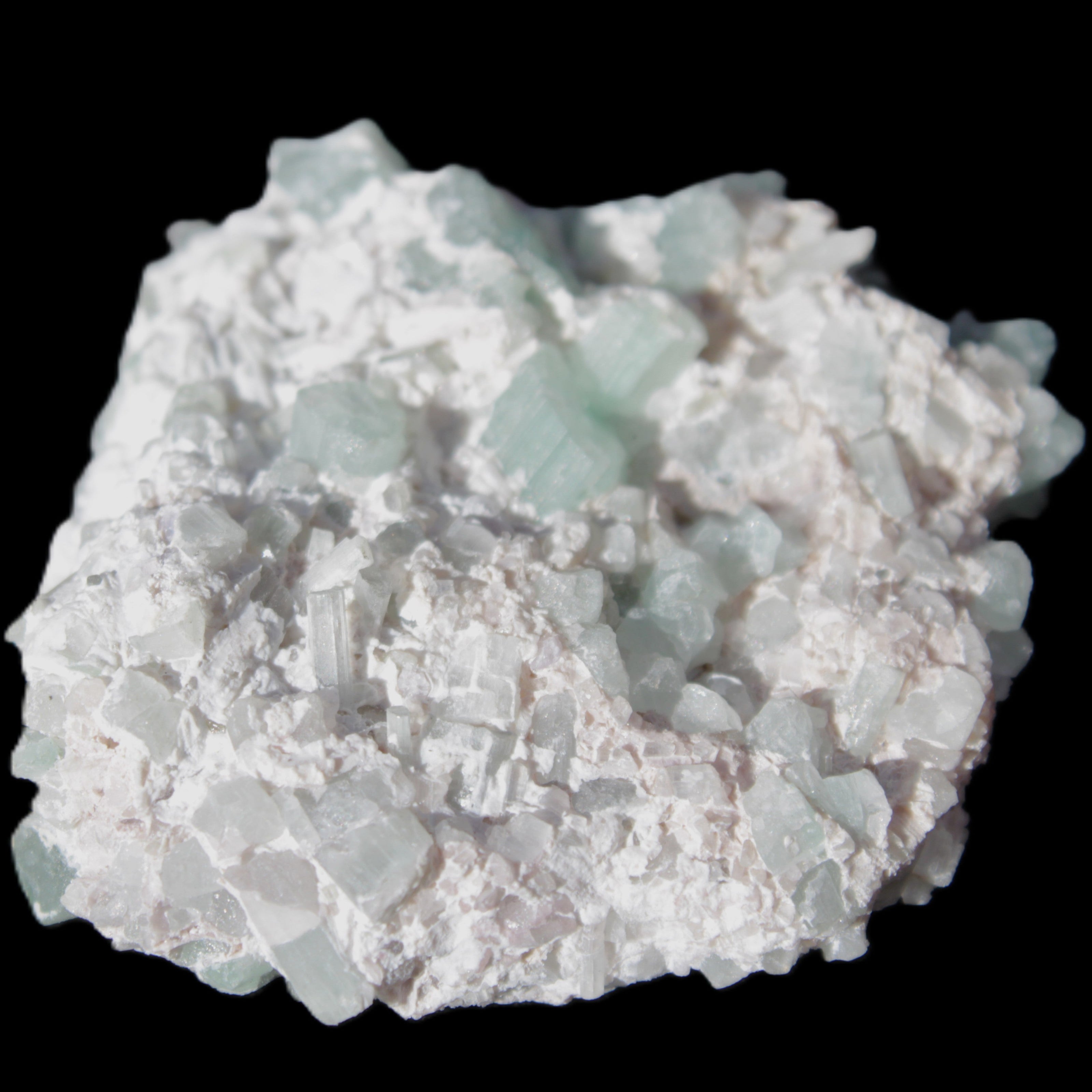 Green Tourmaline cluster 46*41*15mm 142ct 28.5g in sunlight - Rocks and Things