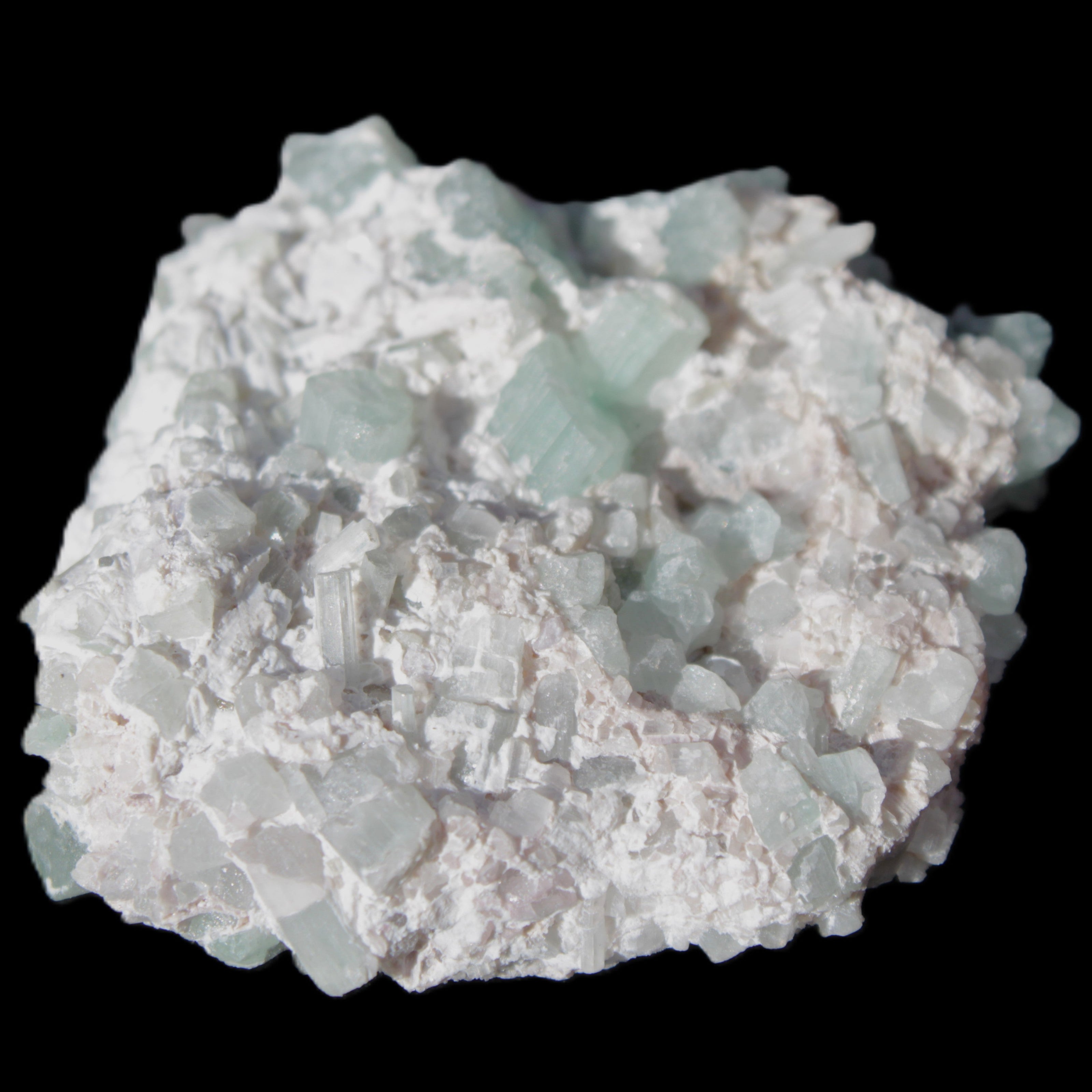 Green Tourmaline cluster 46*41*15mm 142ct 28.5g in sunlight - Rocks and Things Store