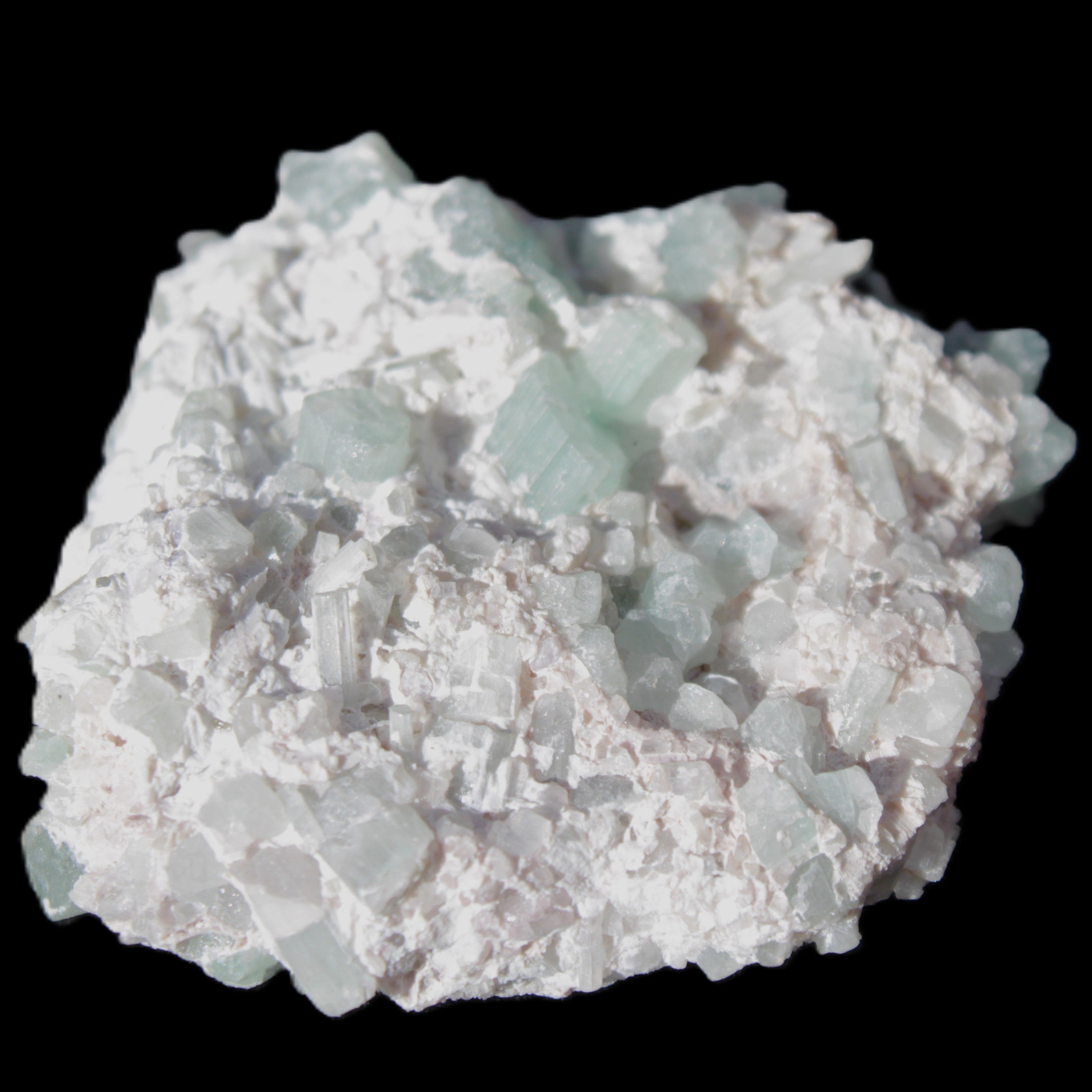 Green Tourmaline cluster 46*41*15mm 142ct 28.5g in sunlight - Rocks and Things Store