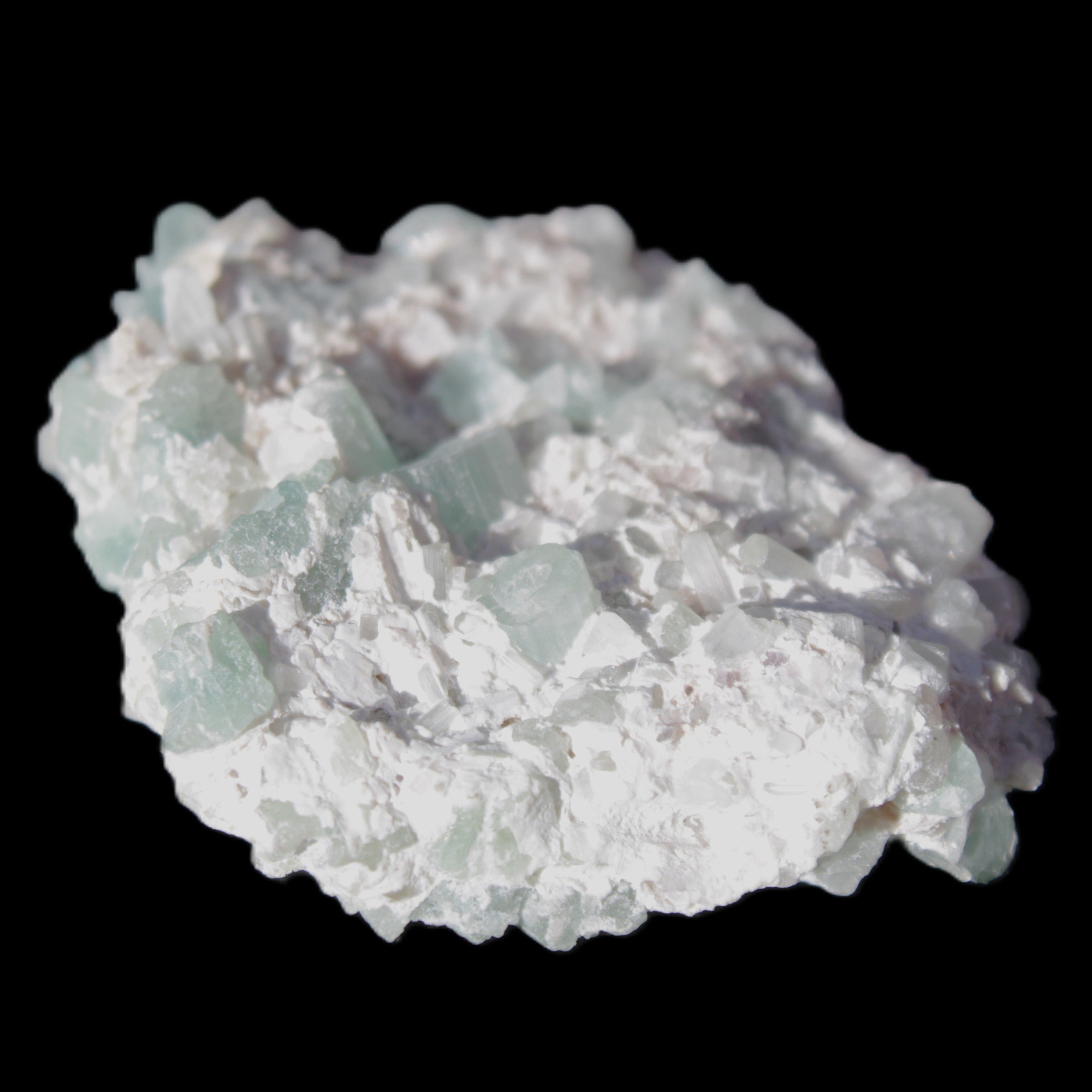 Green Tourmaline cluster 46*41*15mm 142ct 28.5g in sunlight - Rocks and Things Store