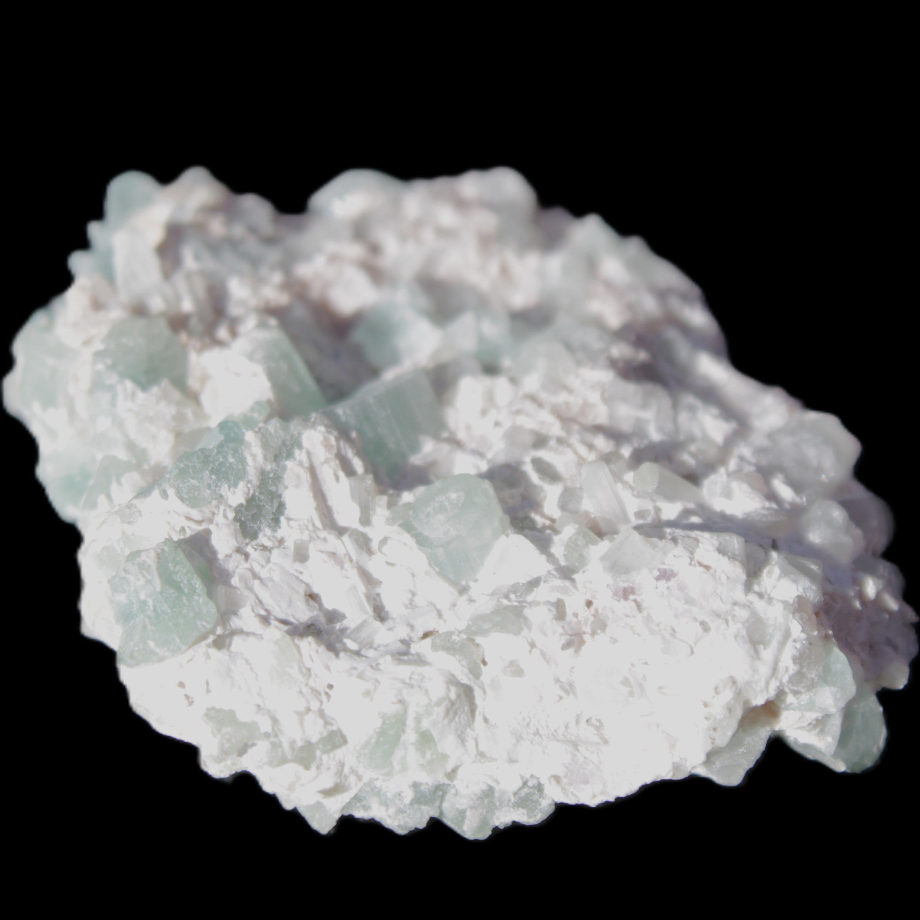 Green Tourmaline cluster 46*41*15mm 142ct 28.5g in sunlight - Rocks and Things Store