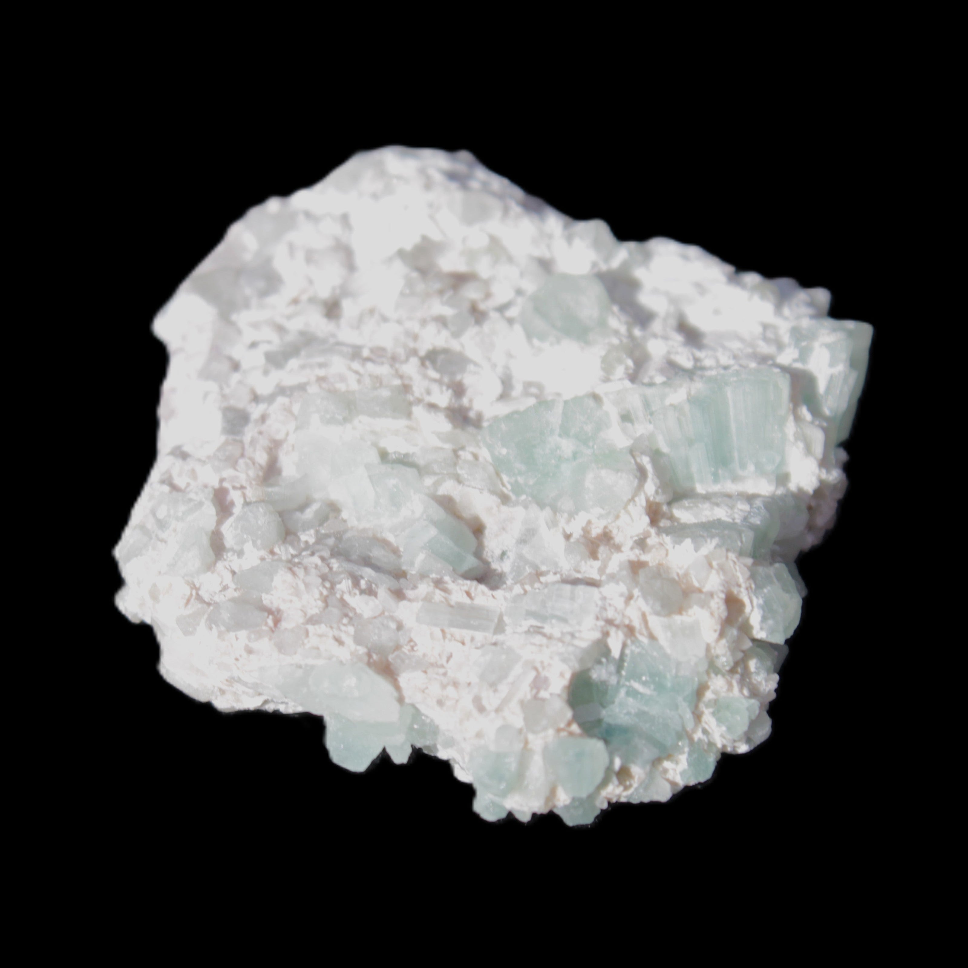 Green Tourmaline cluster 46*41*15mm 142ct 28.5g in sunlight - Rocks and Things Store