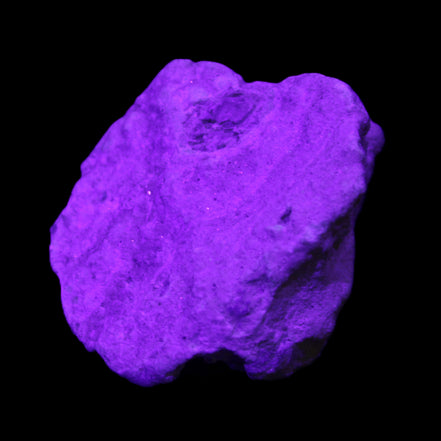 Ice Quartz and Mica cluster 55*50*35mm 84g in UV light - Rocks and Things Store
