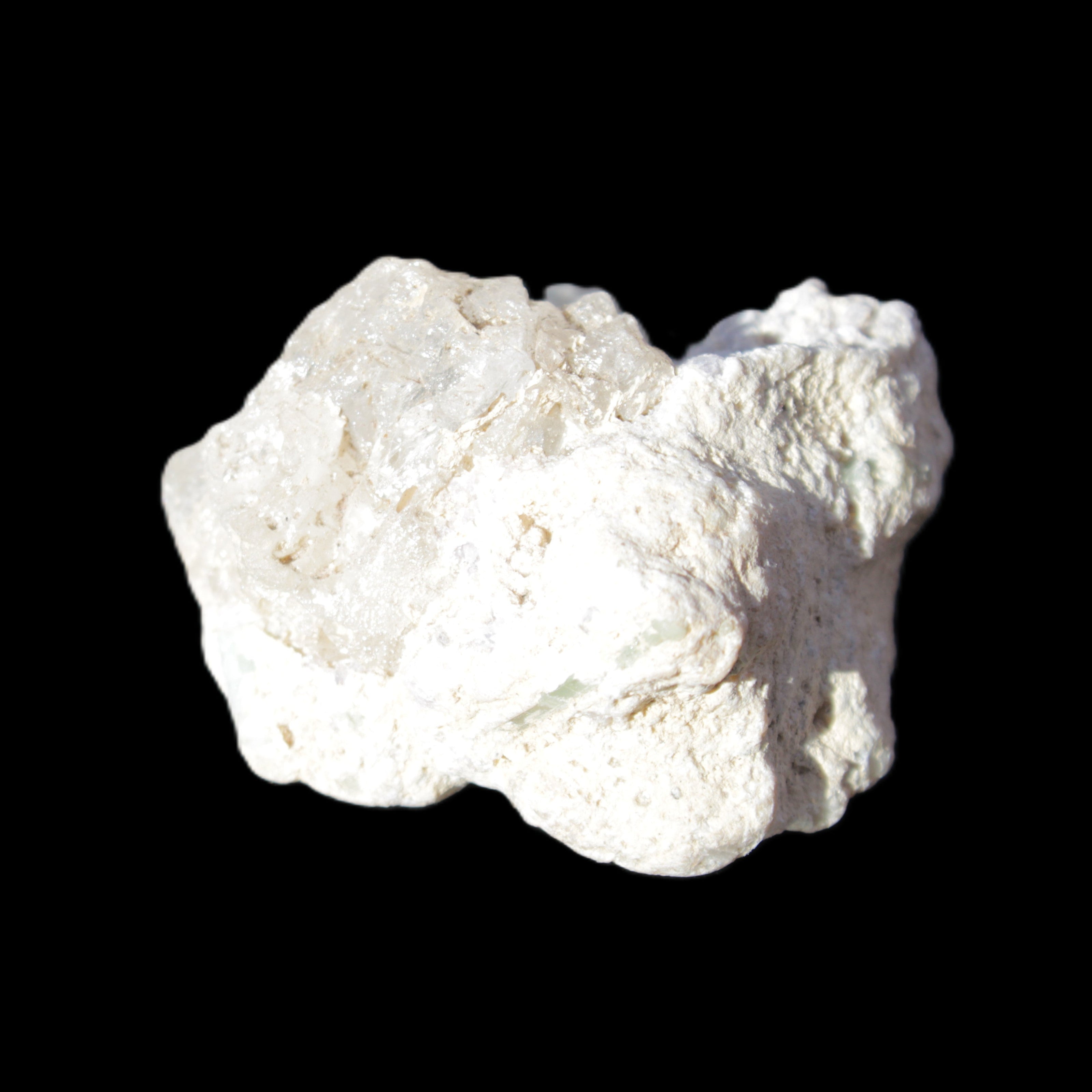 Kunzite, Green Tourmaline and Mica cluster 55*50*35mm 84g in sunlight - Rocks and Things Store