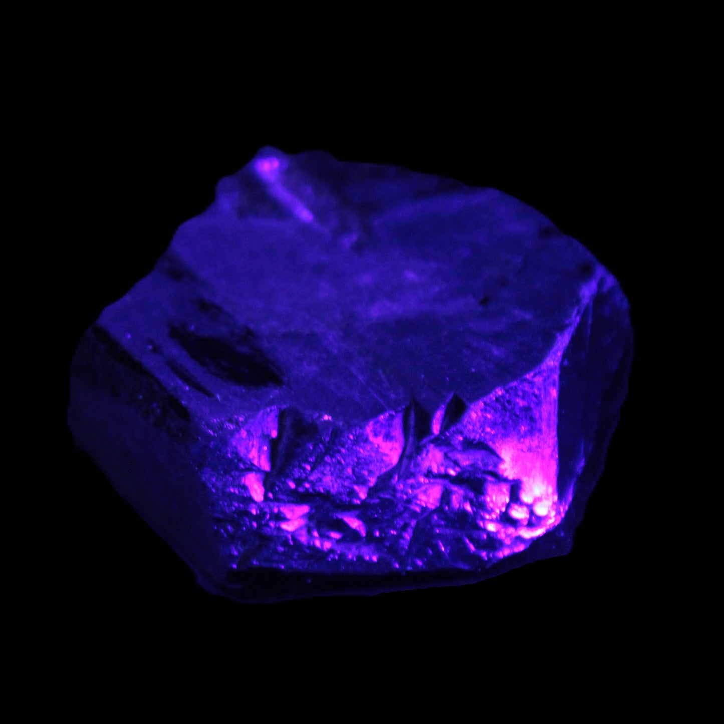 Flat Epidote crystal specimen from Iran 40*38*12mm 32.8g in UV light - Rocks and Things Store