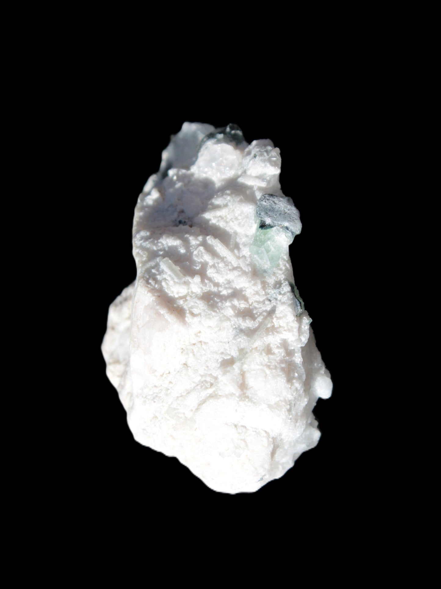 Spessartine Garnet Elbaite Mica Quartz Feldspar matrix 60*30*44mm 329ct 65.8g in bright sunlight - Rocks and Things Store