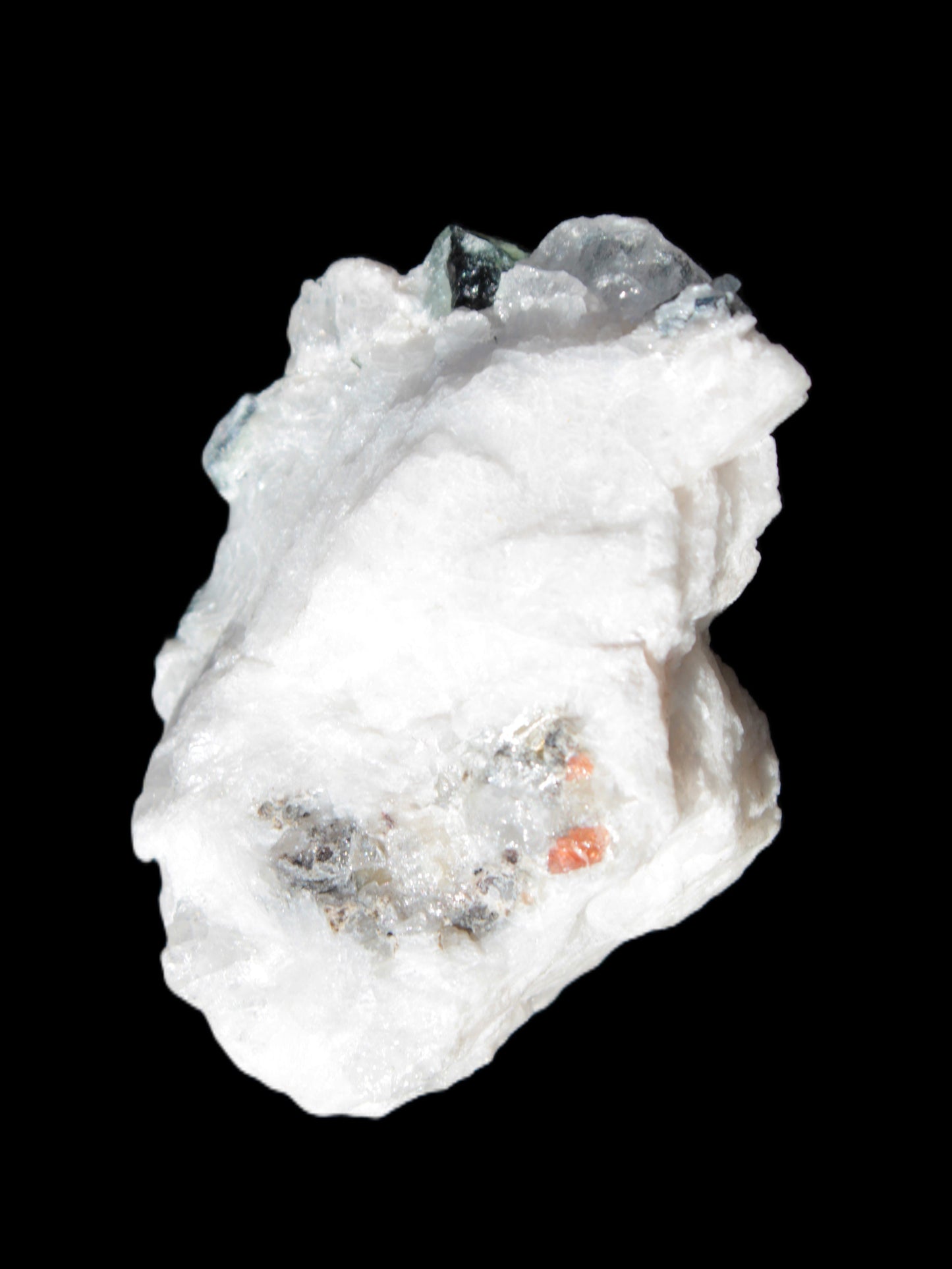 Spessartine Garnet Elbaite Mica Quartz Feldspar matrix 60*30*44mm 329ct 65.8g Rocks and Things