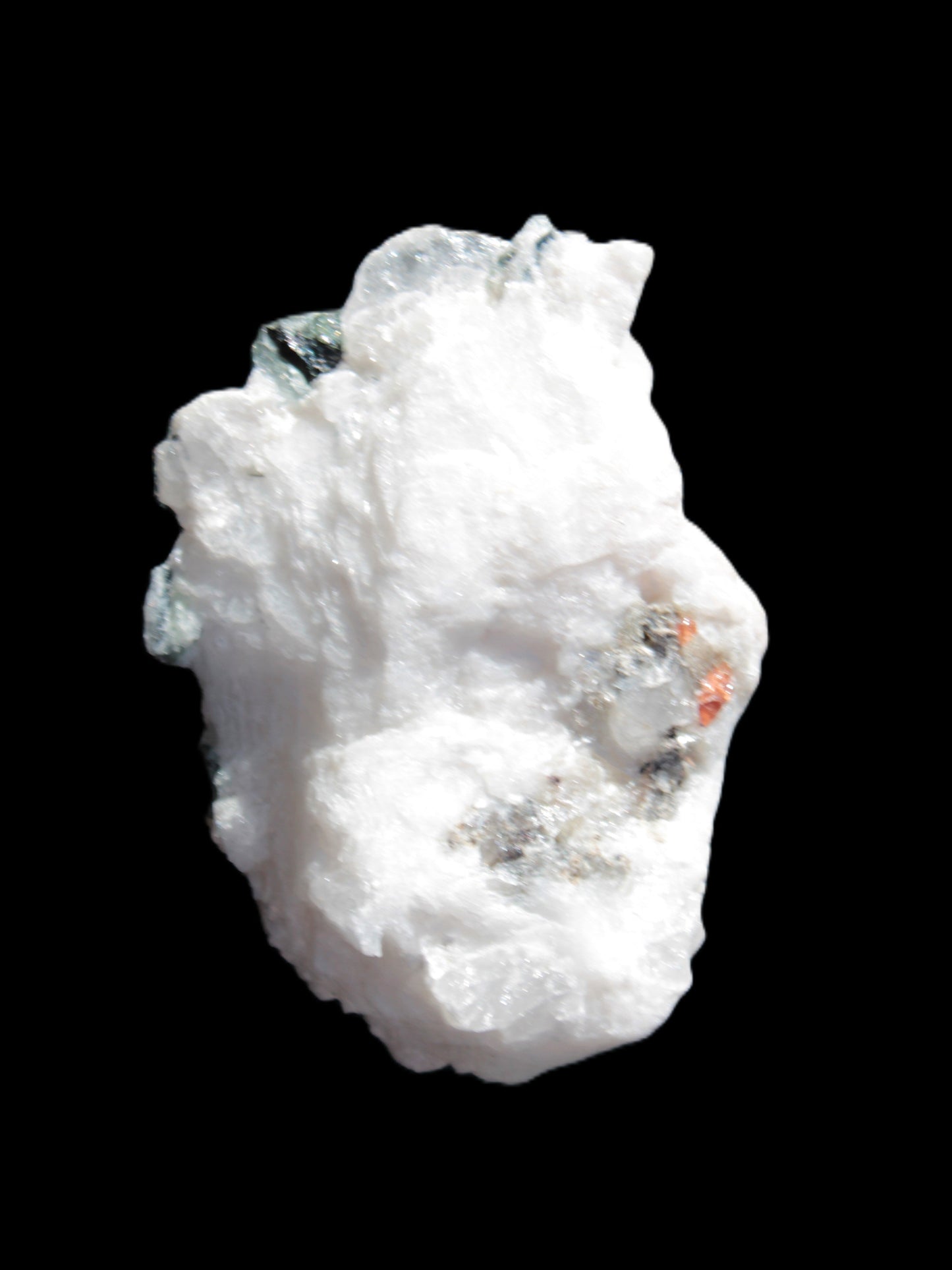 Spessartine Garnet Elbaite Mica Quartz Feldspar matrix 60*30*44mm 329ct 65.8g Rocks and Things