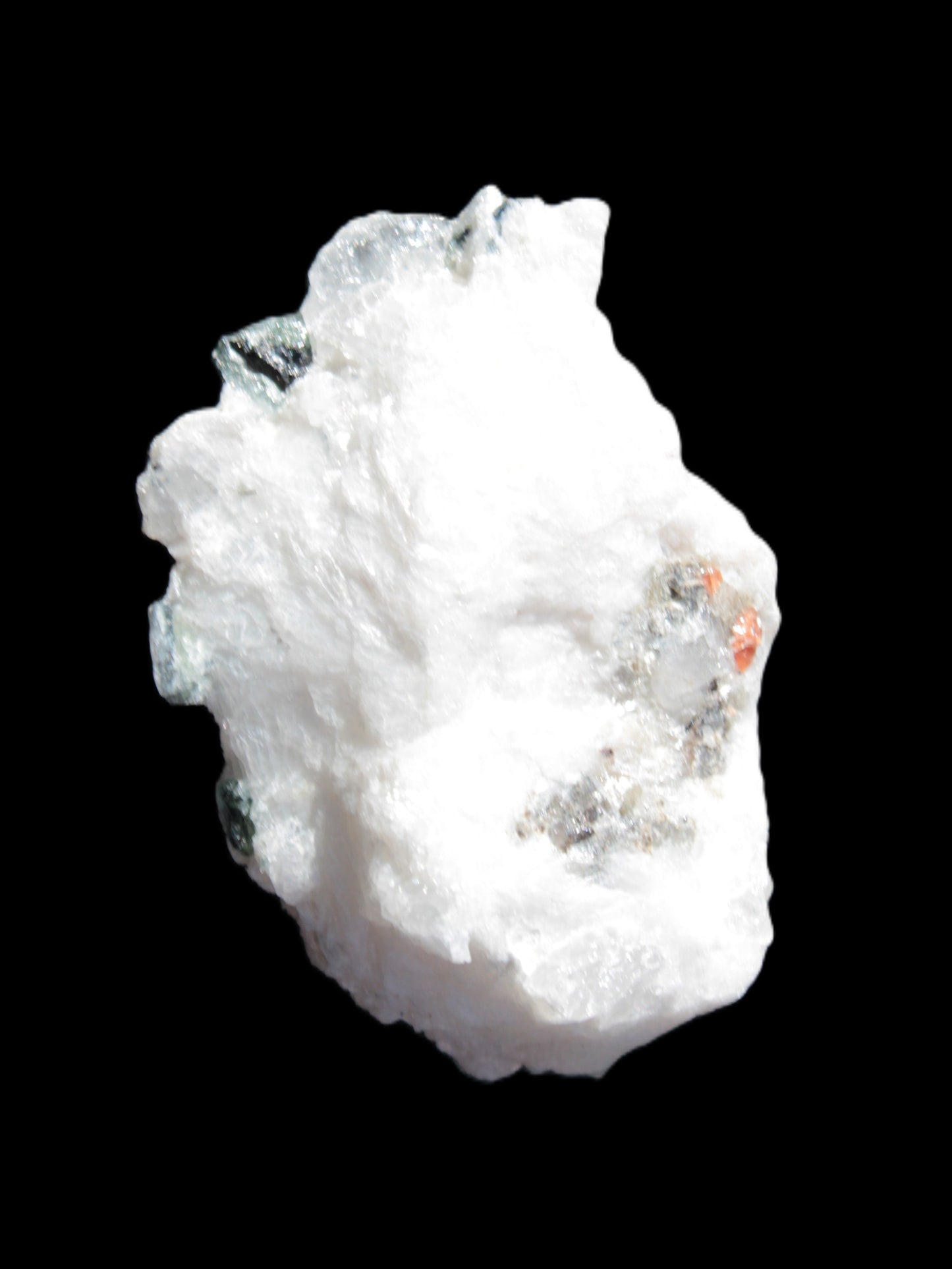 Spessartine Garnet Elbaite Mica Quartz Feldspar matrix 60*30*44mm 329ct 65.8g Rocks and Things