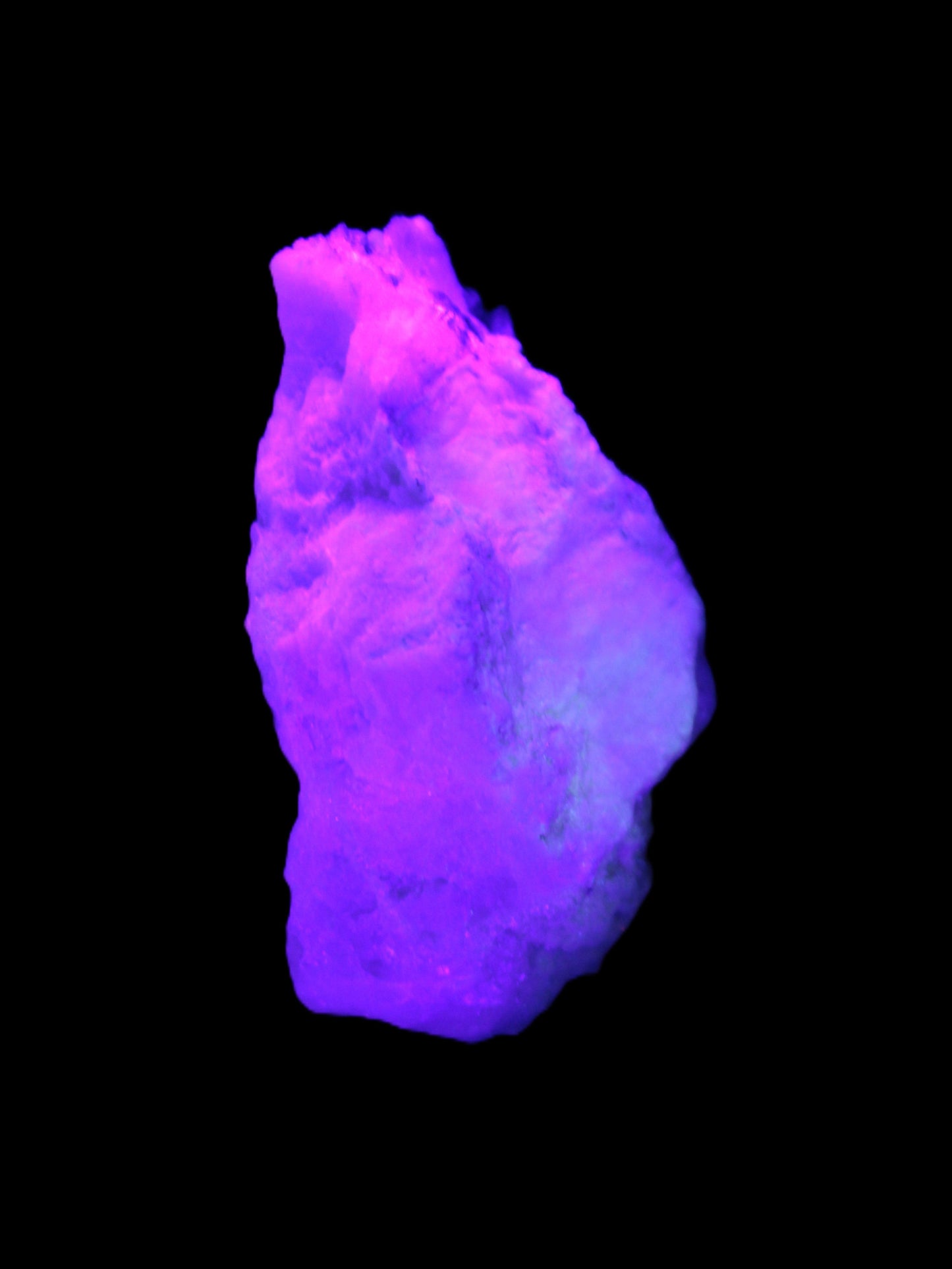 Spessartine Garnet Elbaite Mica Quartz Feldspar matrix 60*30*44mm 329ct 65.8g in UV light - Rocks and Things Store