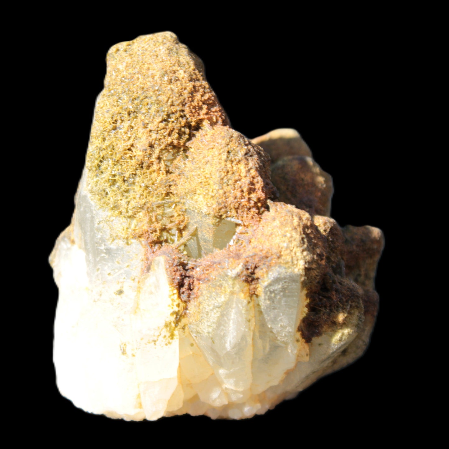 Elestial Clear Quartz crystals with crystal Calcite coating from Afghanistan 179.2g Rocks and Things