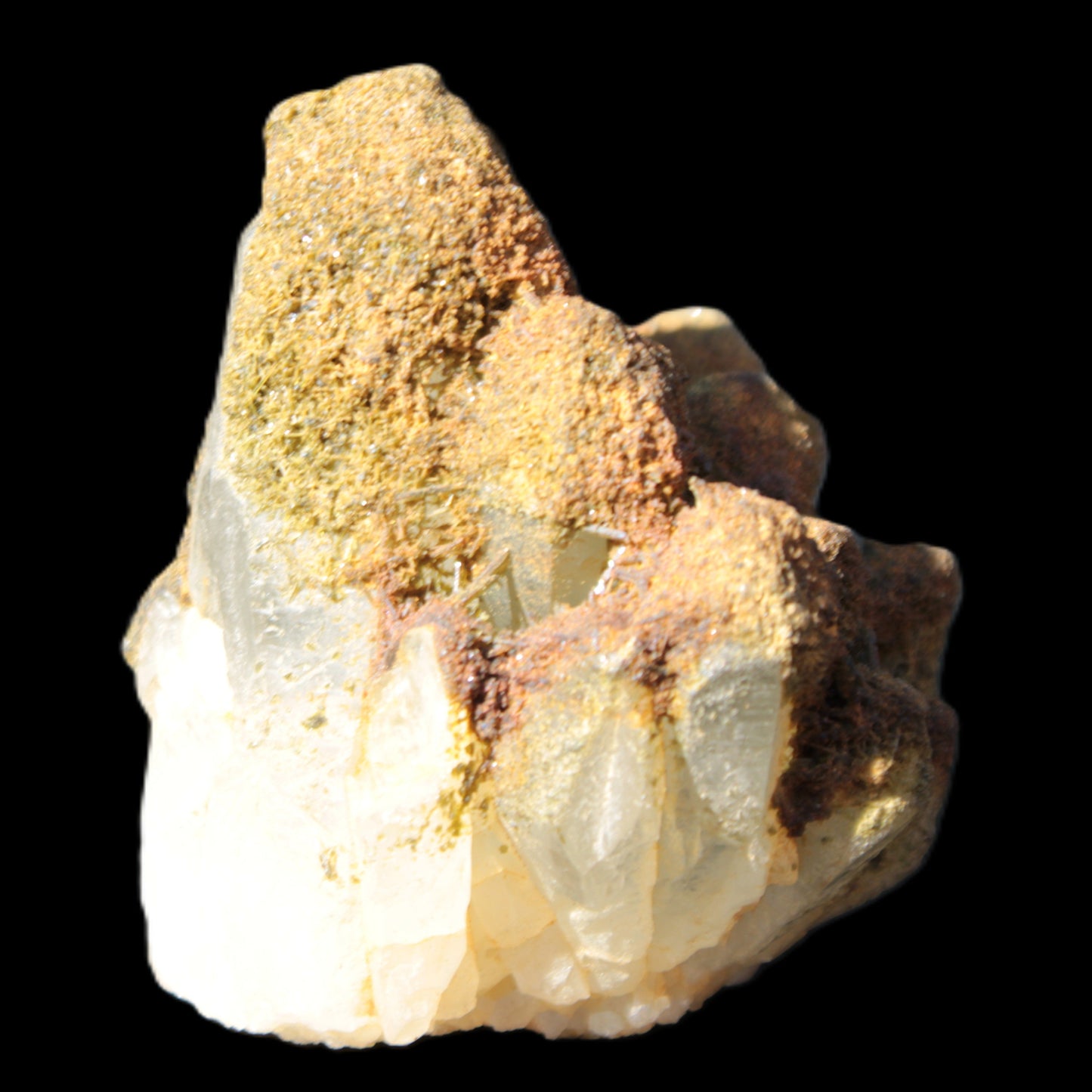 Elestial Clear Quartz crystals with crystal Calcite coating from Afghanistan 179.2g Rocks and Things