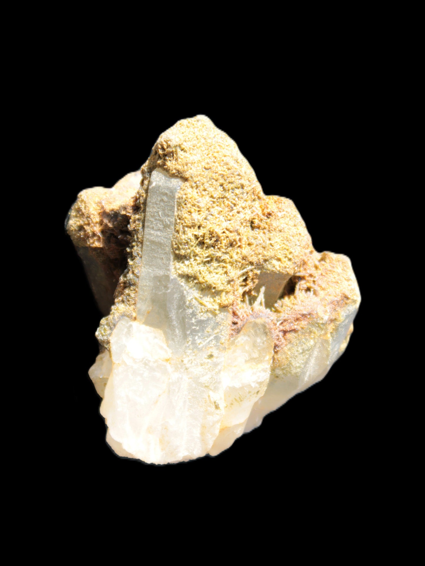 Elestial Clear Quartz crystals with crystal Calcite coating from Afghanistan 179.2g Rocks and Things