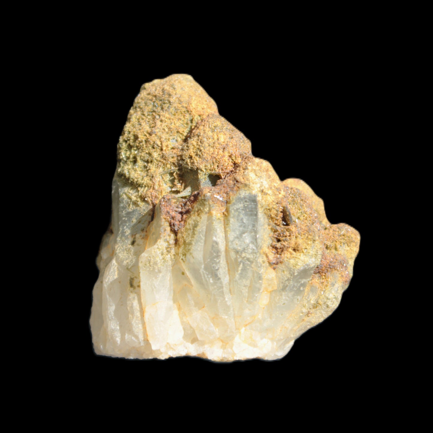 Elestial Clear Quartz crystals with crystal Calcite coating from Afghanistan 179.2g Rocks and Things