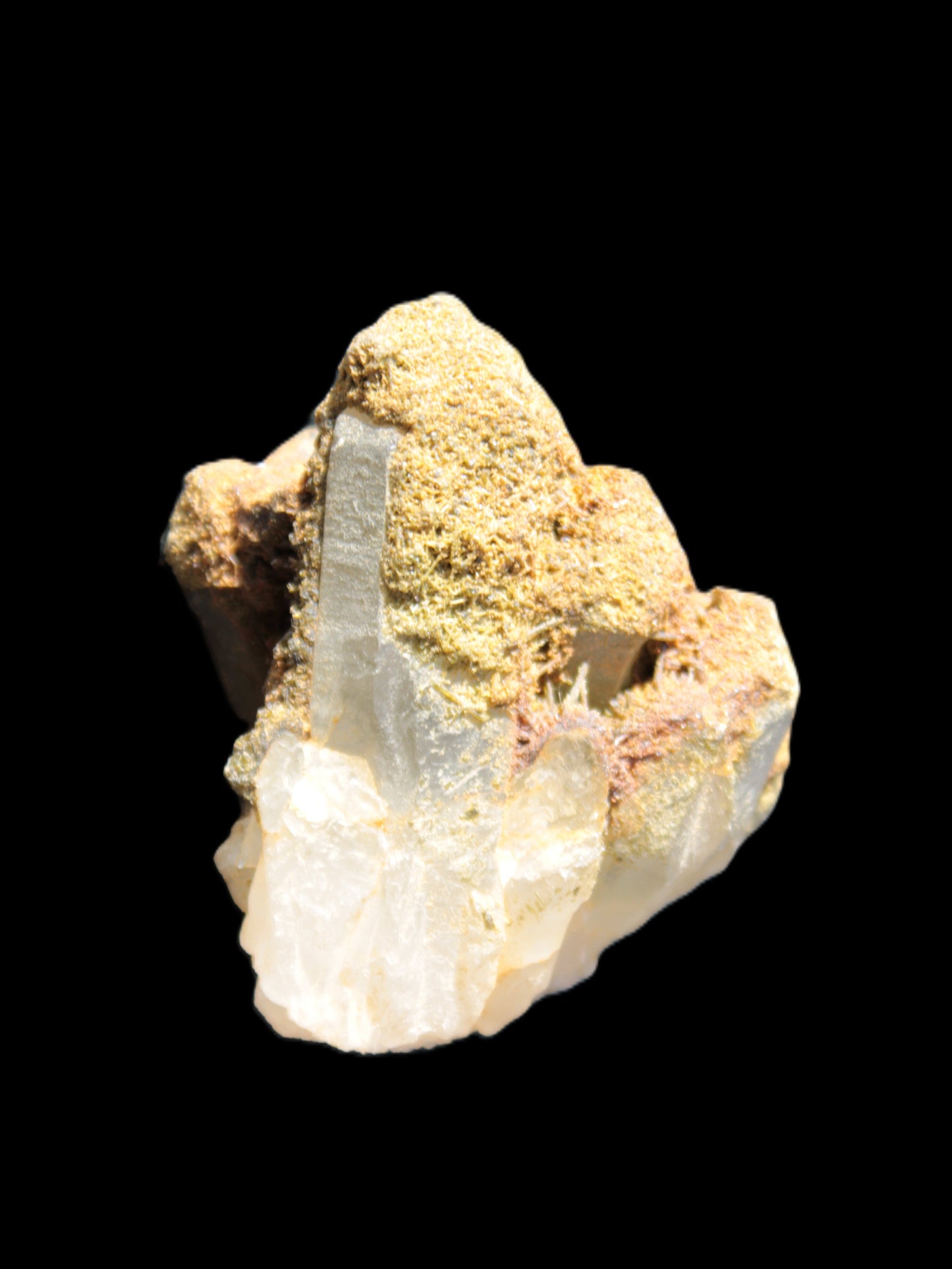 Elestial Clear Quartz crystals with crystal Calcite coating from Afghanistan 179.2g Rocks and Things