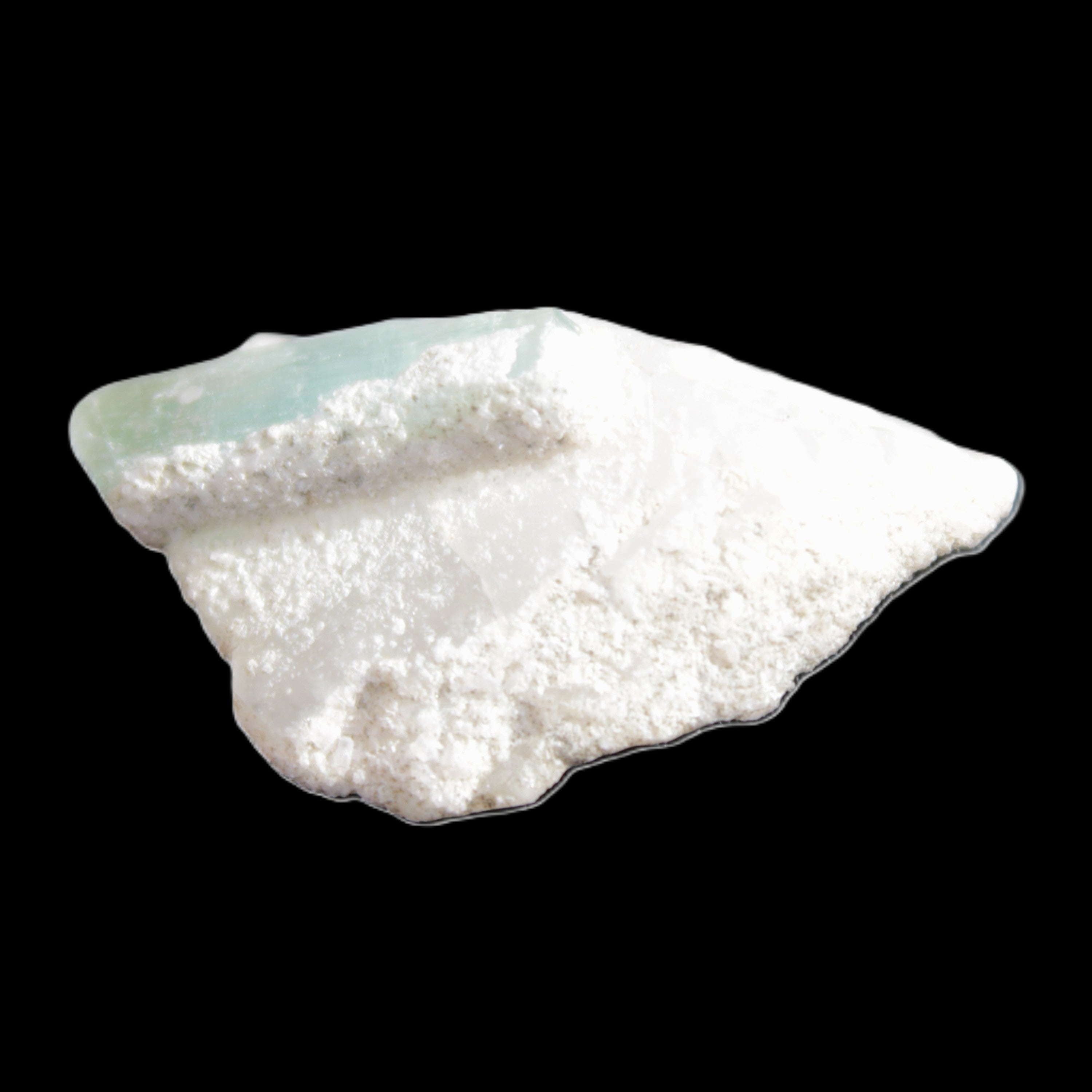 Green Tourmaline crystal on Quartz with Feldspar 5.2g in sunlight - Rocks and Things Store