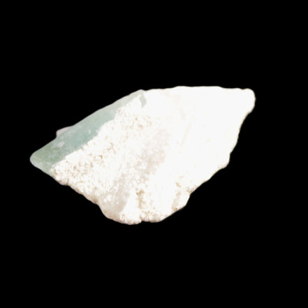 Green Tourmaline crystal on Quartz with Feldspar 5.2g in sunlight - Rocks and Things Store