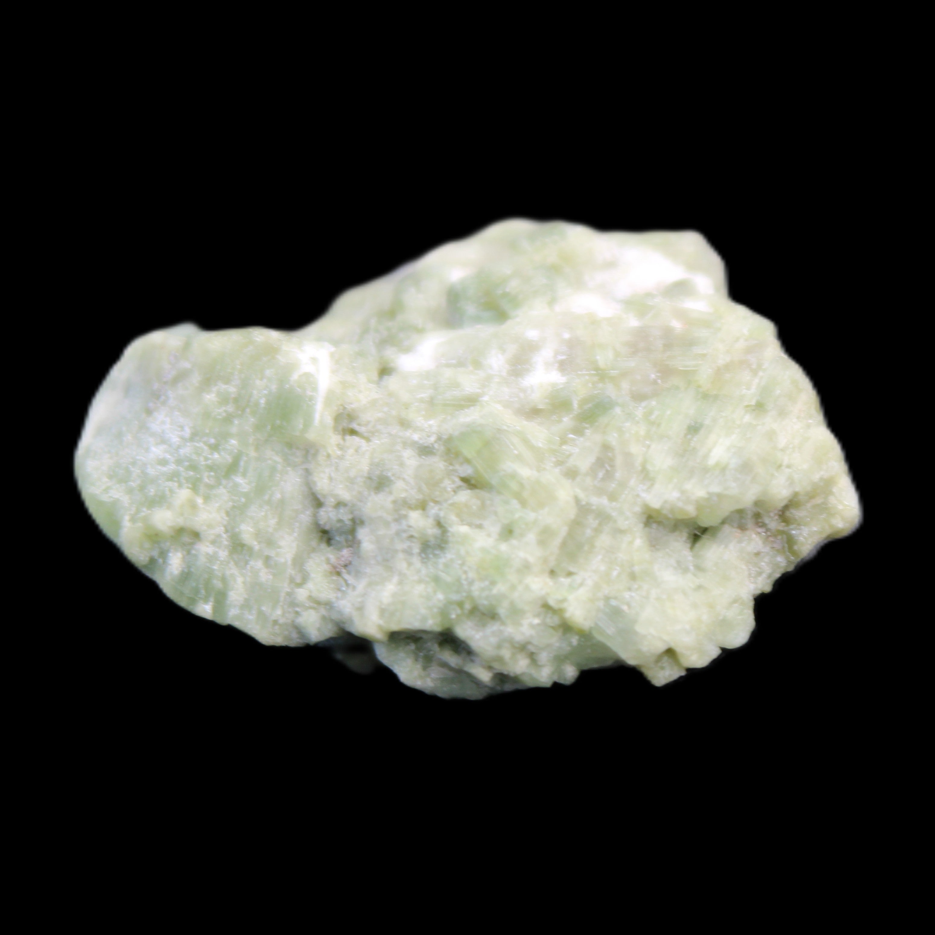 Green Tourmaline cluster 9.9g in sunlight - Rocks and Things Store