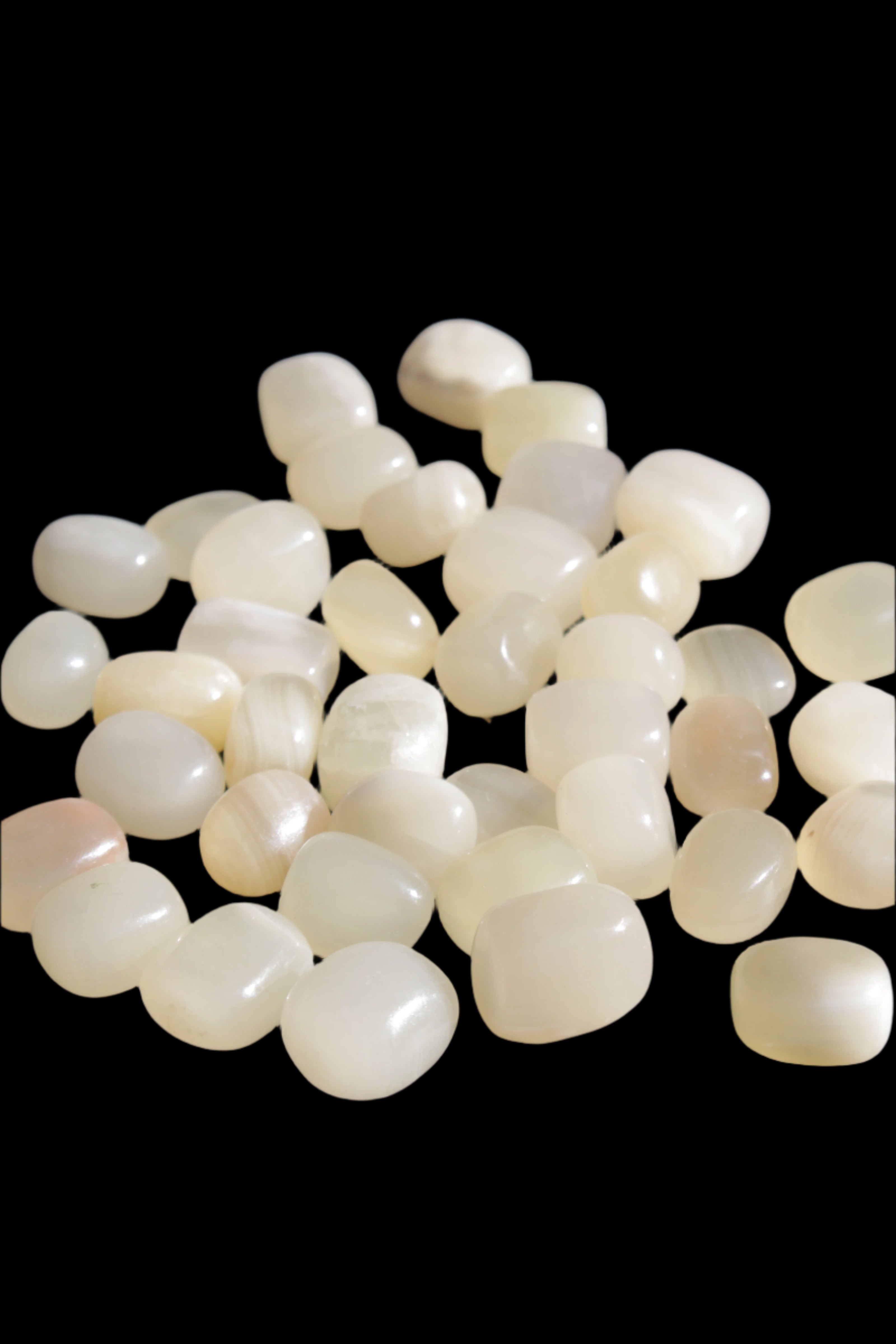 Lemon Topaz Calcite 40 tumbled stones 250g Wholesale Rocks and Things Store