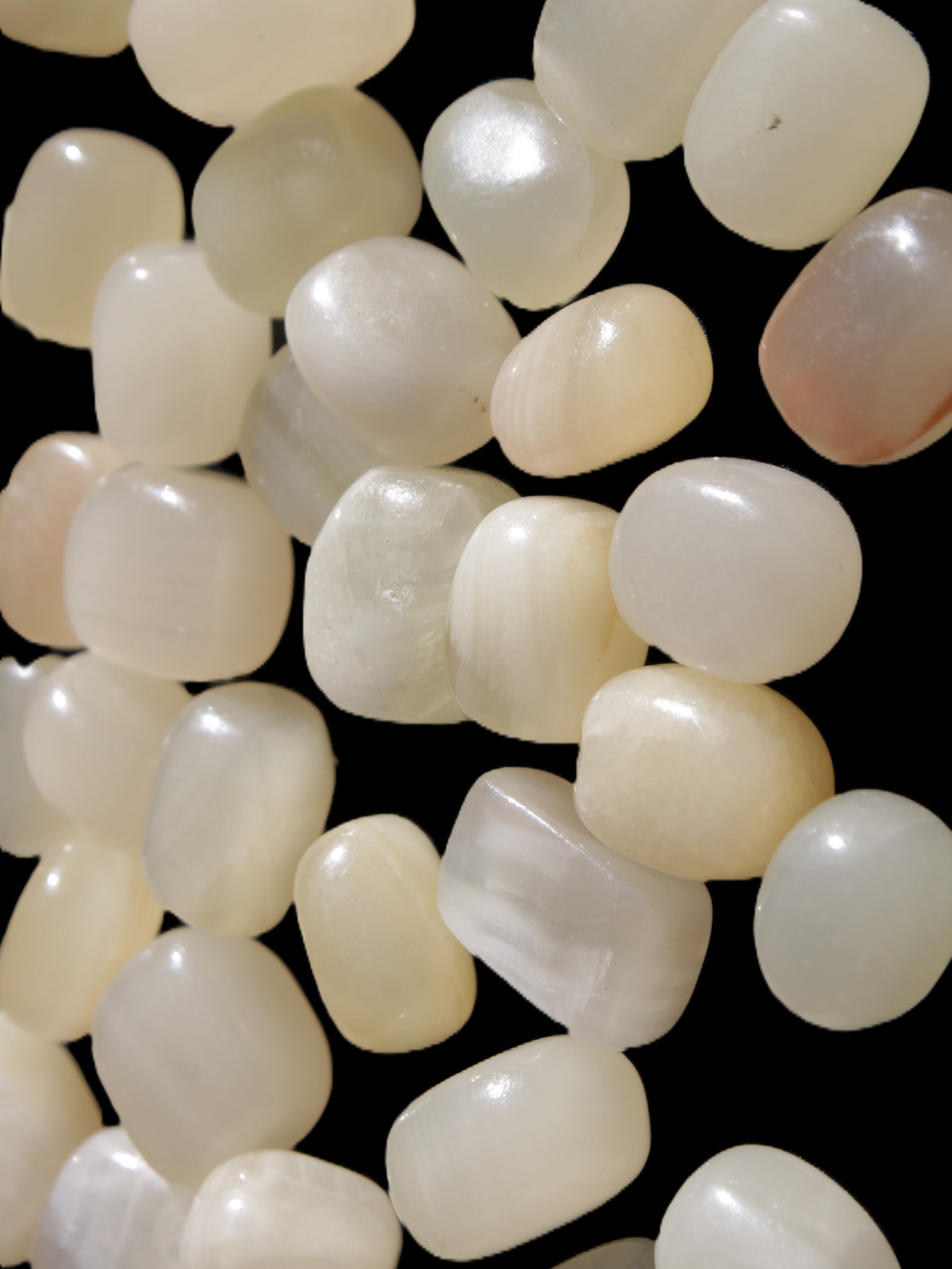 Lemon Topaz Calcite 40 tumbled stones 250g Wholesale Rocks and Things Store