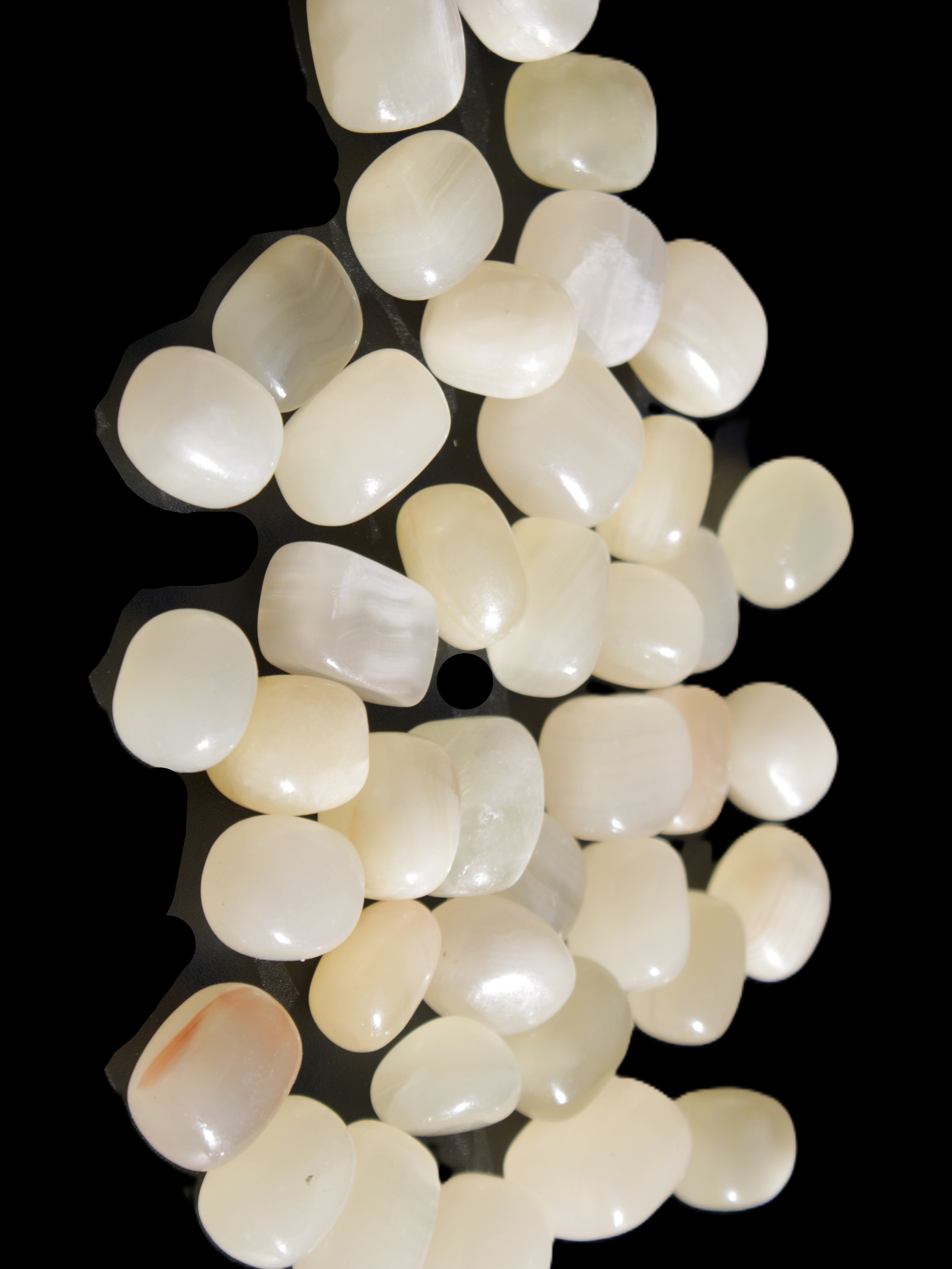 Lemon Topaz Calcite 40 tumbled stones 250g Wholesale Rocks and Things Store