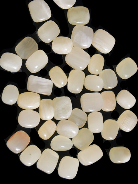 Lemon Topaz Calcite 40 tumbled stones 250g Wholesale Rocks and Things Store