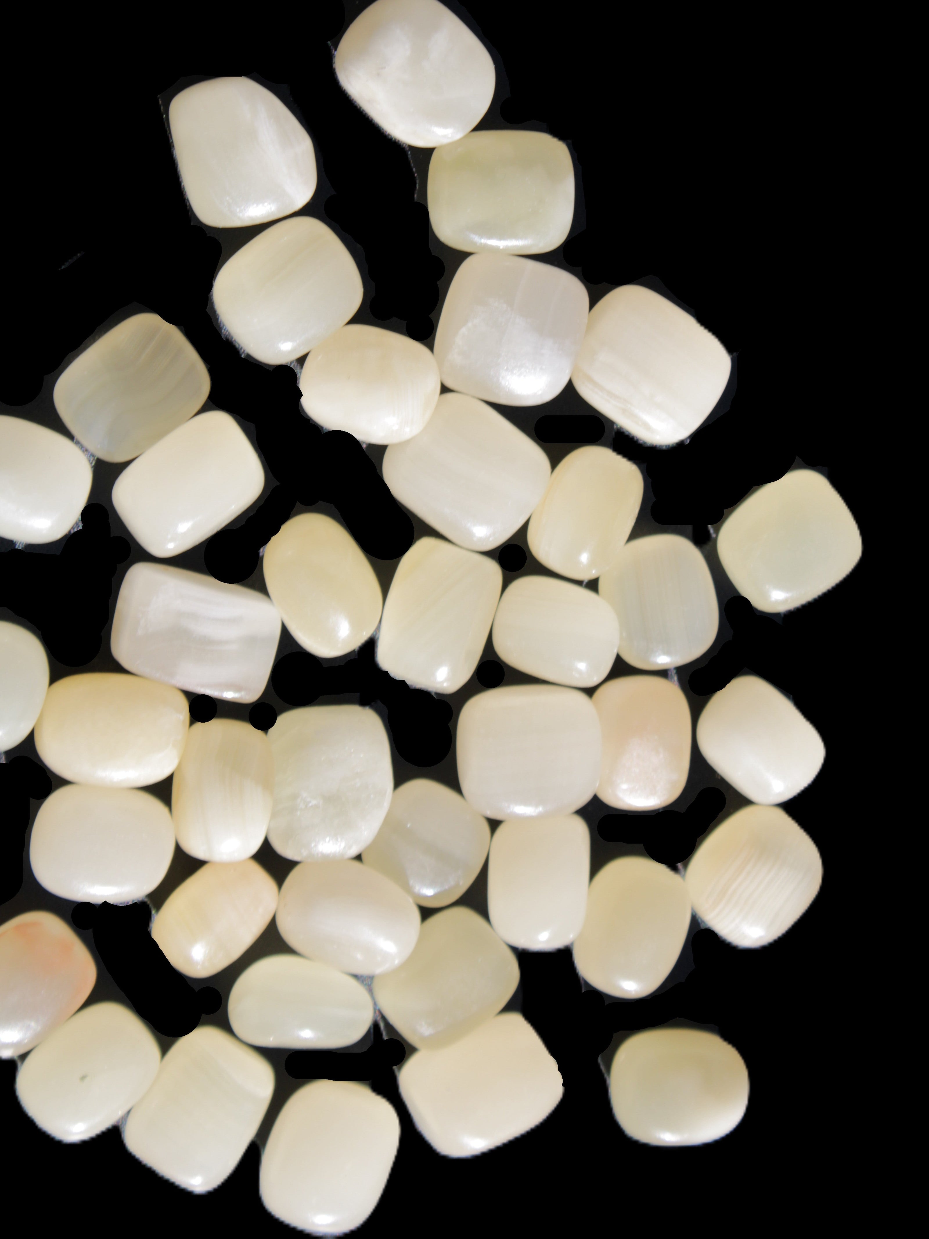 Lemon Topaz Calcite 40 tumbled stones 250g Wholesale Rocks and Things Store