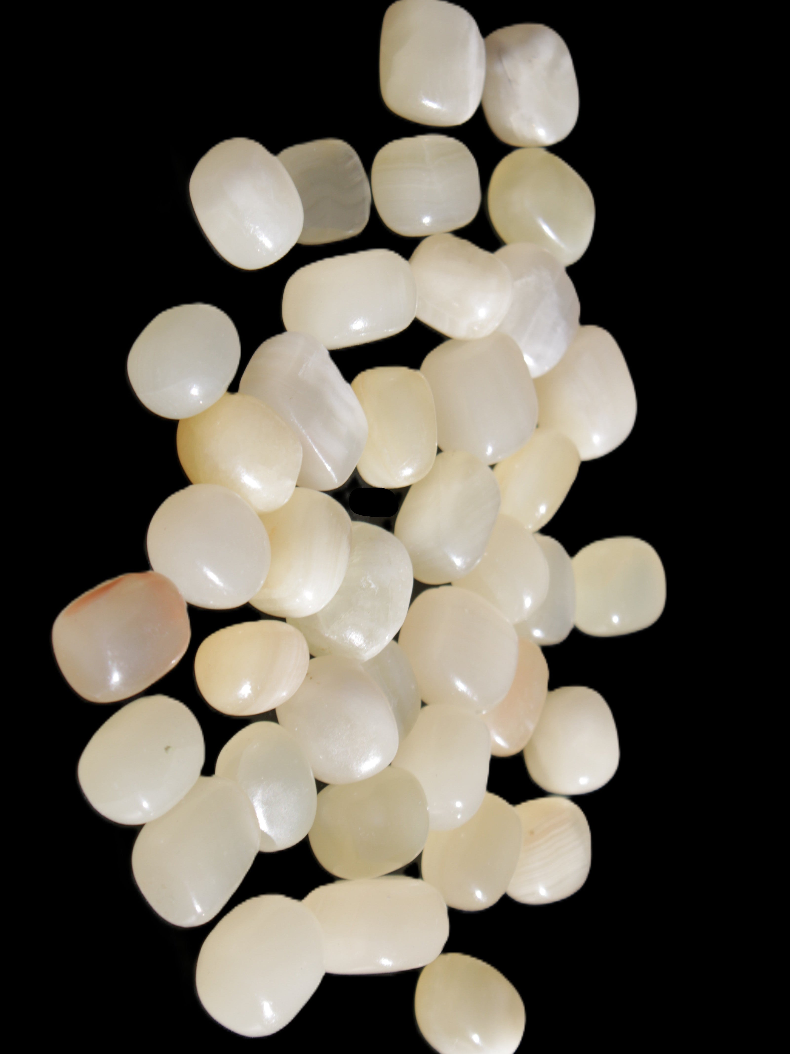 Lemon Topaz Calcite 40 tumbled stones 250g Wholesale Rocks and Things Store