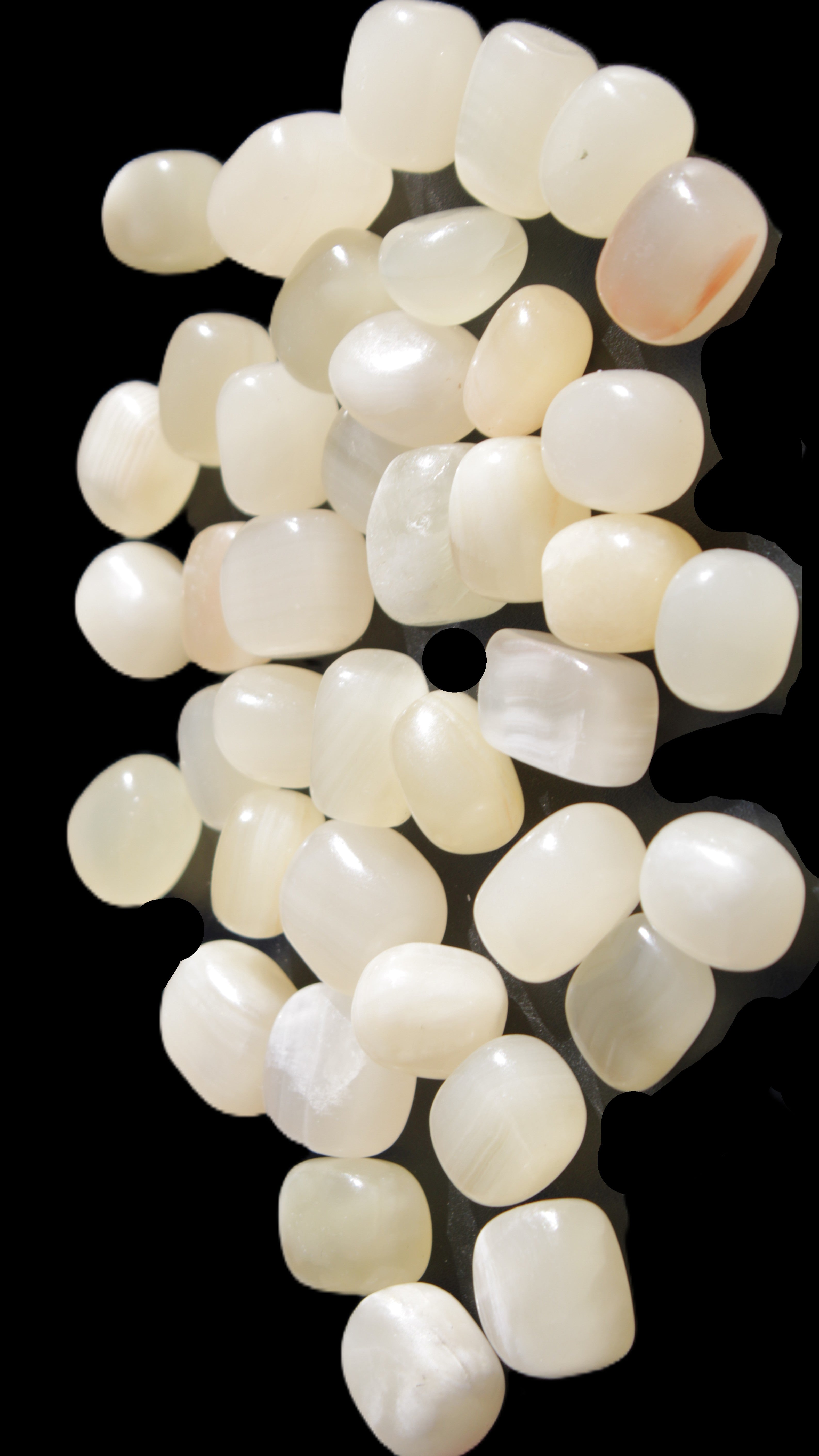 Lemon Topaz Calcite 40 tumbled stones 250g Wholesale Rocks and Things Store