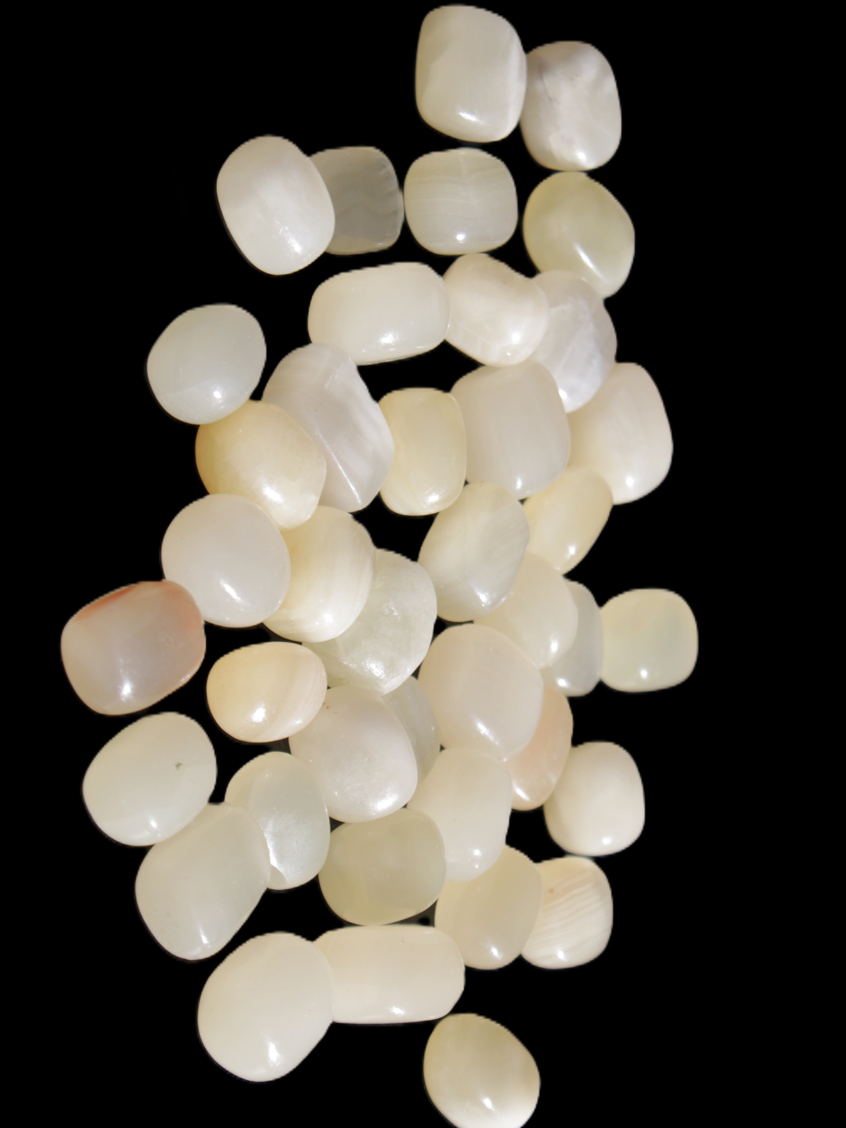 Lemon Topaz Calcite 40 tumbled stones 250g Wholesale Rocks and Things Store