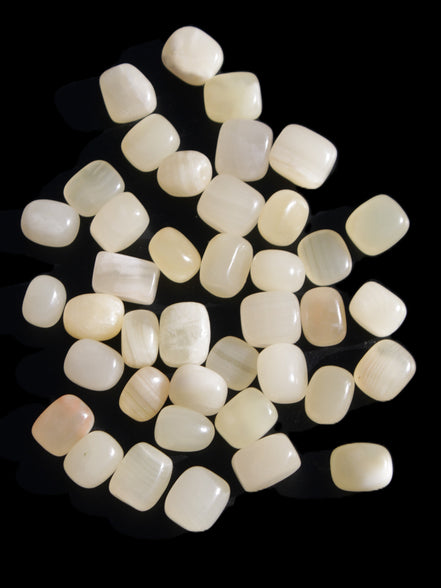 Lemon Topaz Calcite 40 tumbled stones 250g Wholesale Rocks and Things Store