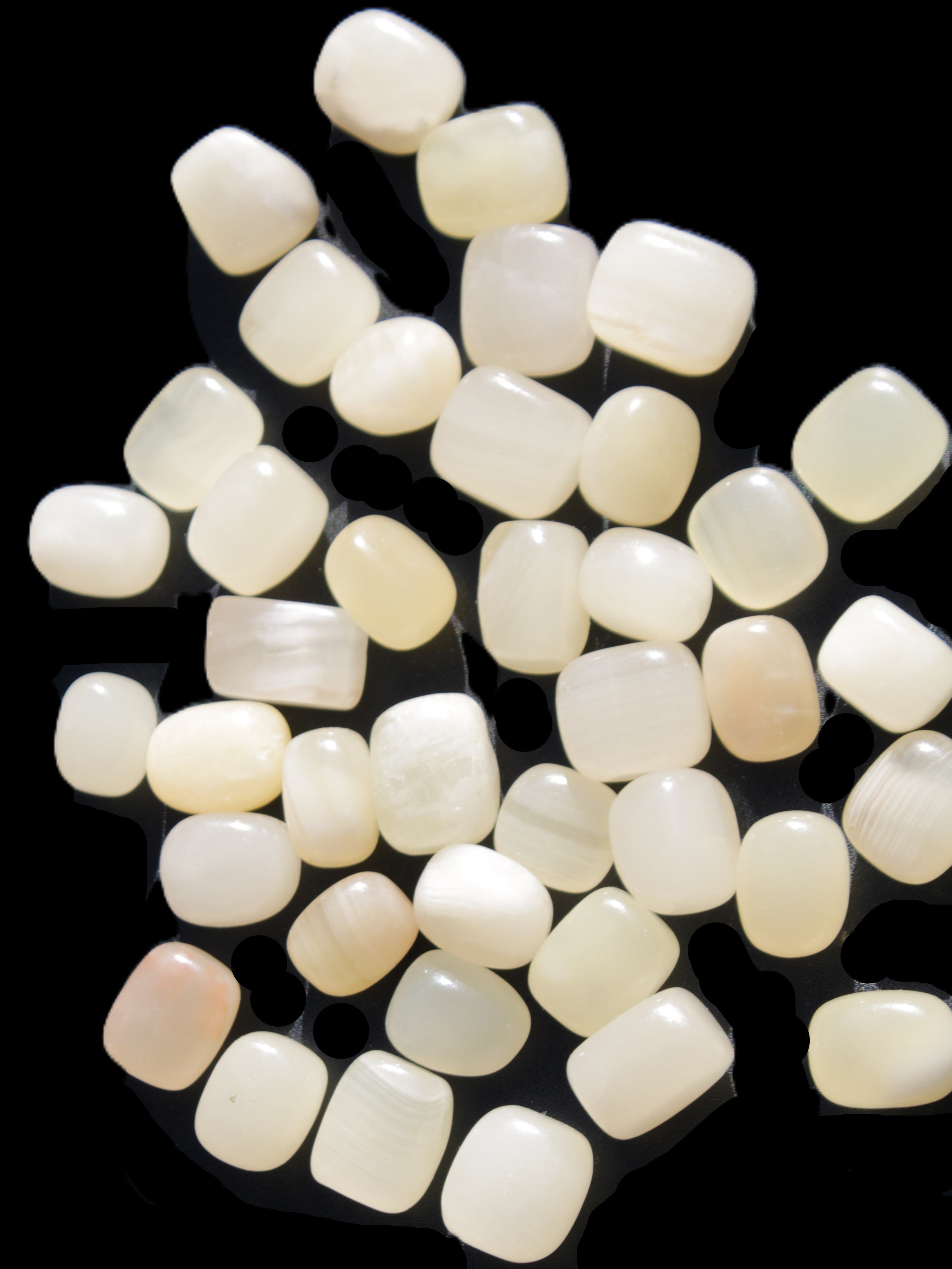 Lemon Topaz Calcite 40 tumbled stones 250g Wholesale Rocks and Things Store