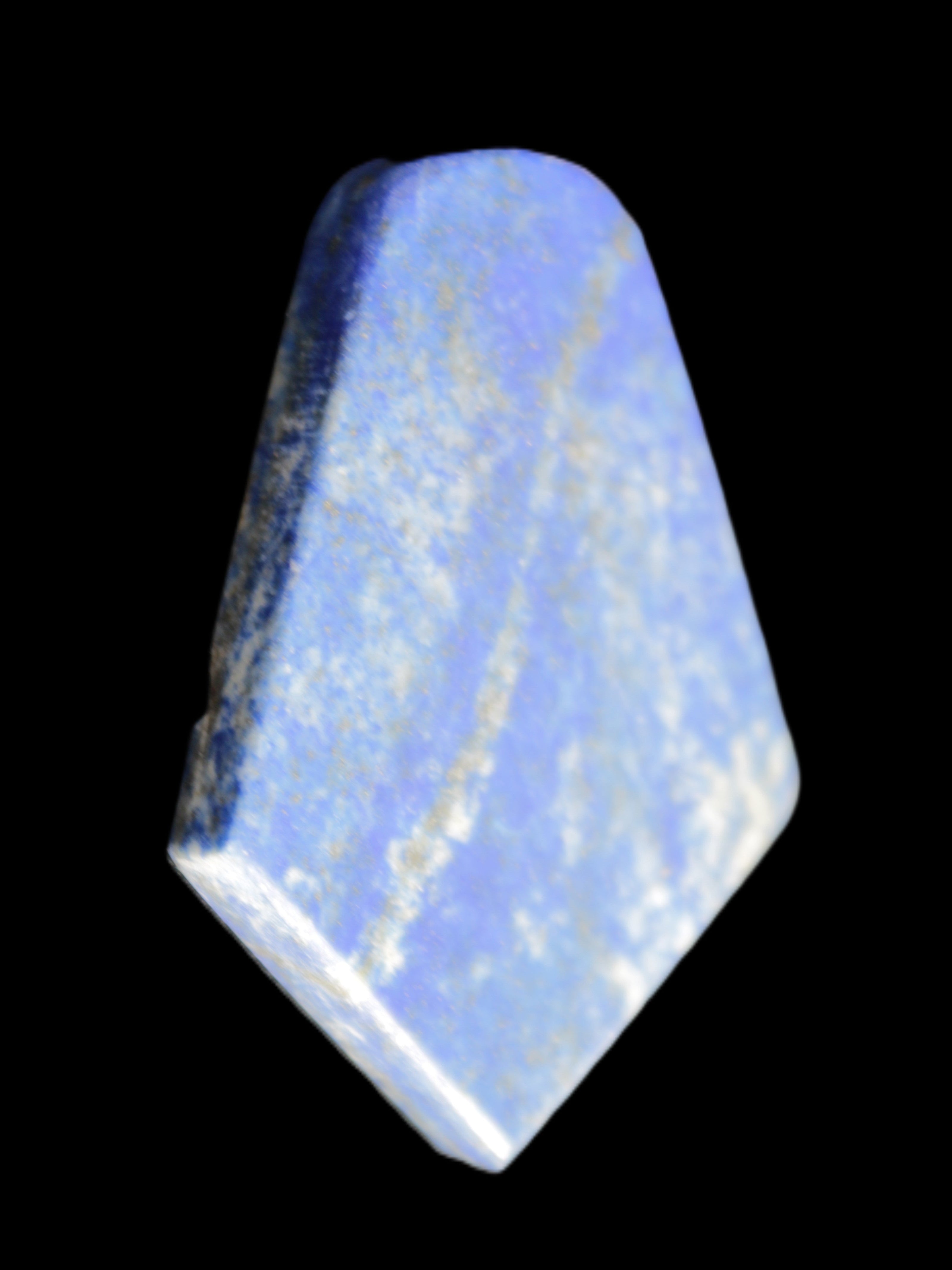 Lapis Lazuli rounded pendant shape 37*6*52mm 23.4g in sunlight - Rocks and Things Store