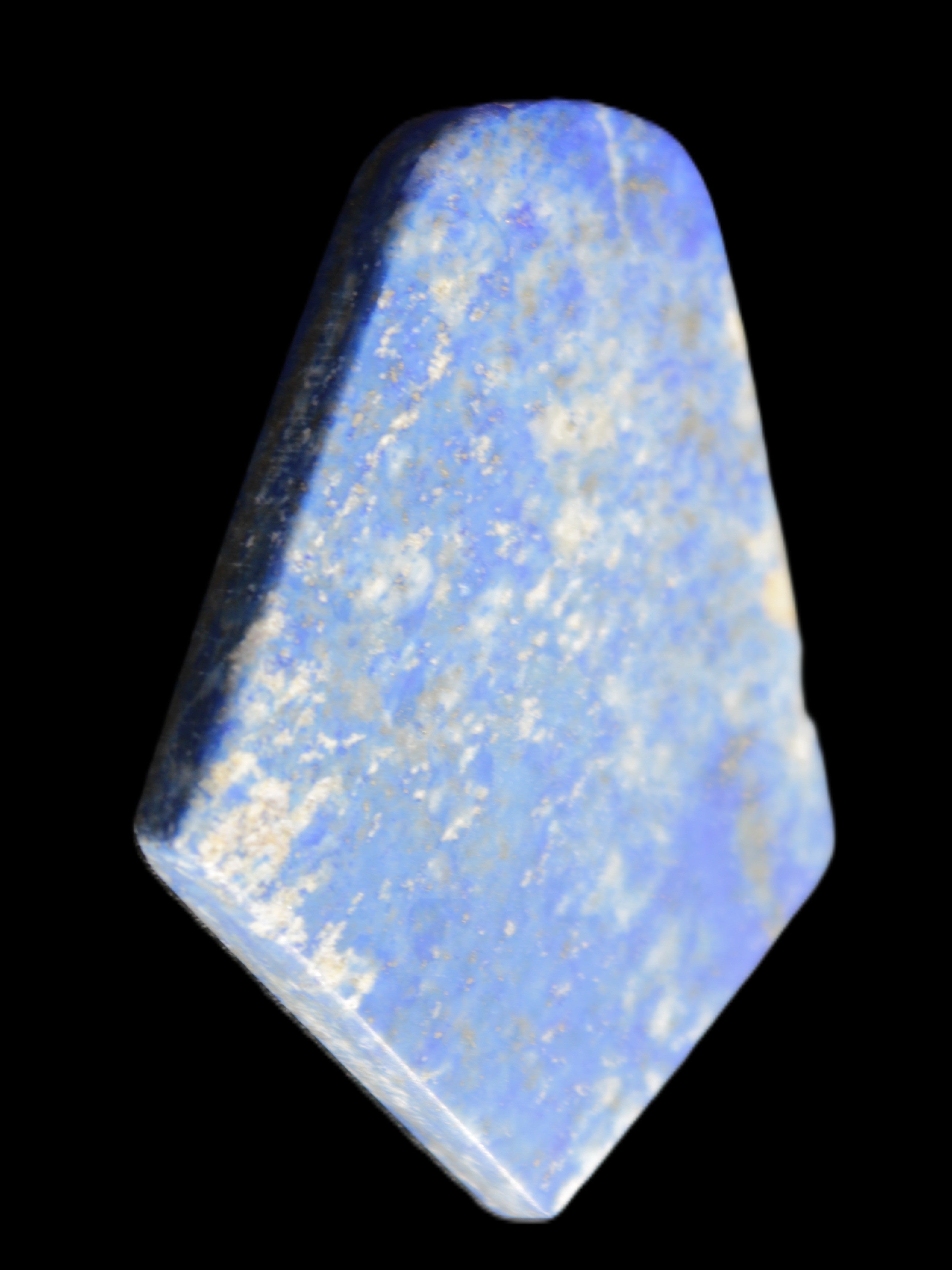 Lapis Lazuli rounded pendant shape 37*6*52mm 23.4g in sunlight - Rocks and Things Store