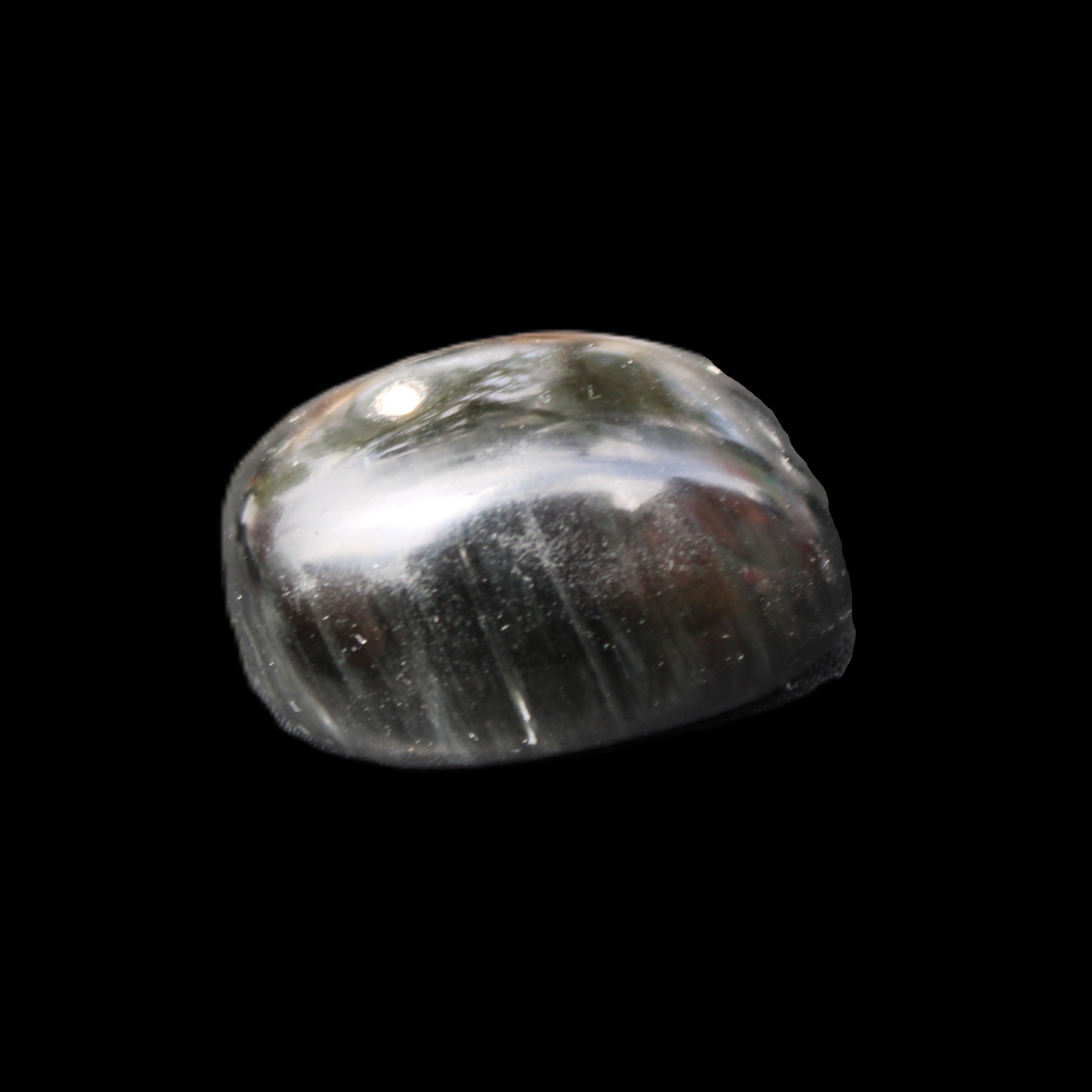 Polished Silver Obsidian stone 24-31mm 17-20g in sunshine - Rocks and Things Store