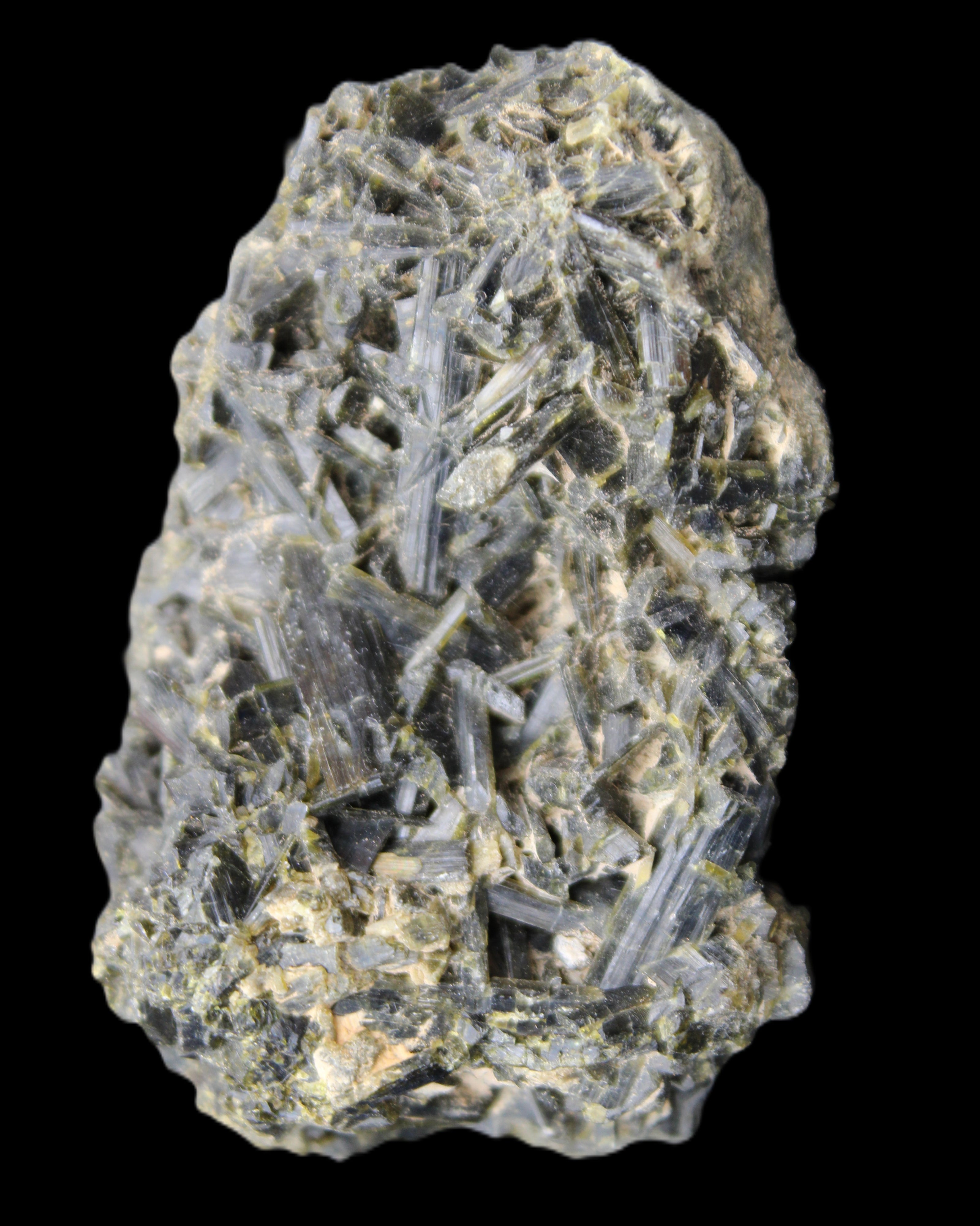 Epidote cluster specimen 80*50*42mm 181g in sunlight - Rocks and Things Store