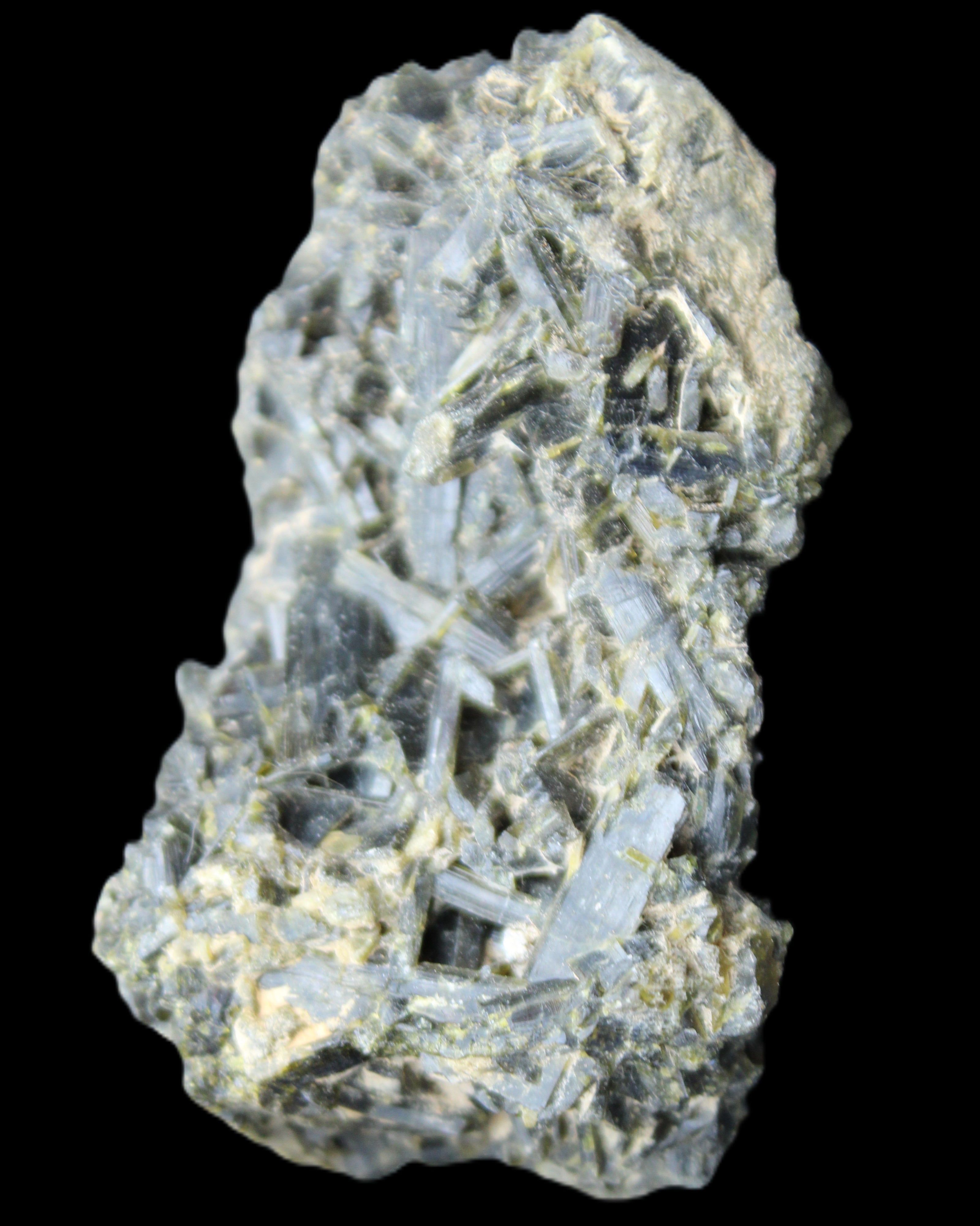 Epidote cluster specimen 80*50*42mm 181g in sunlight - Rocks and Things Store